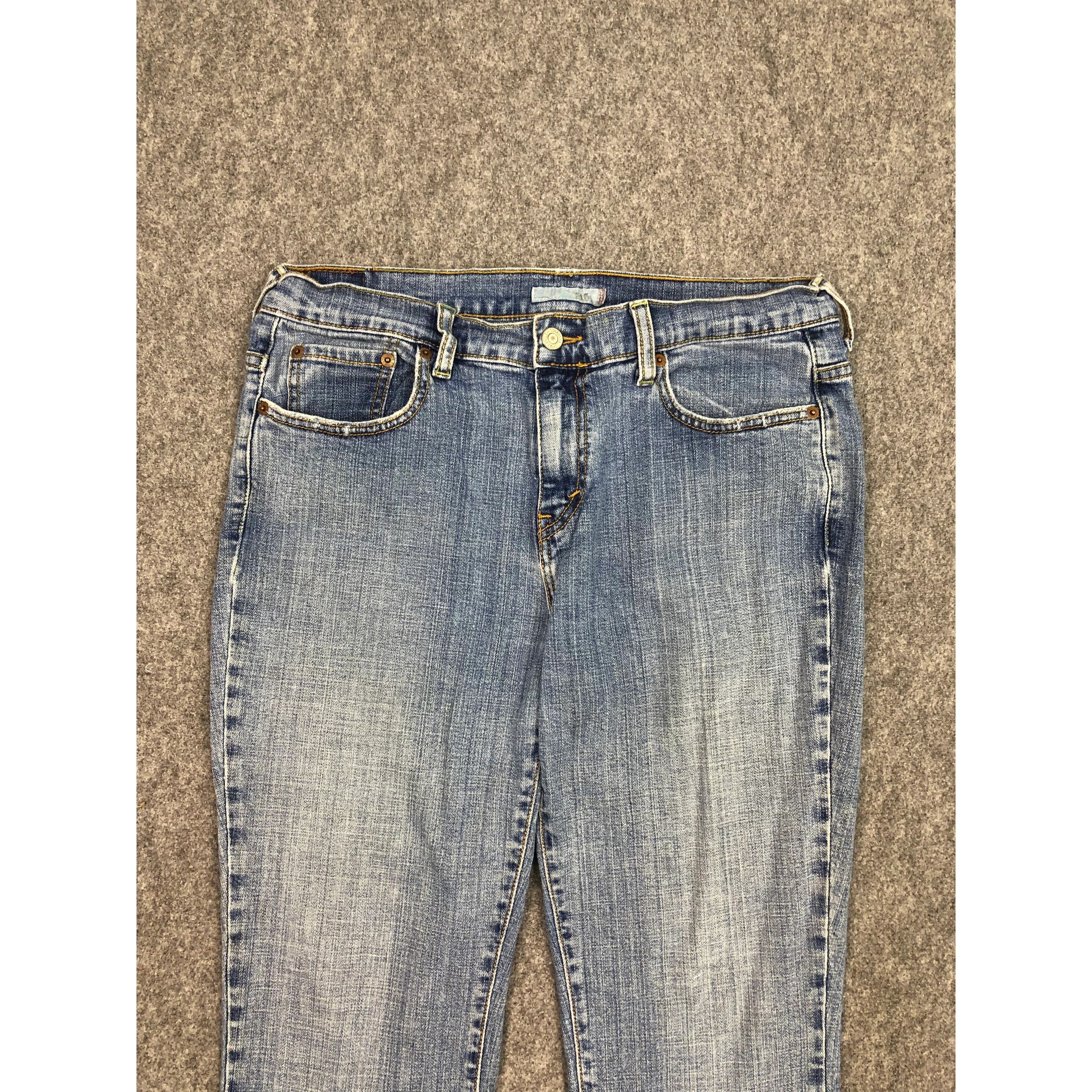 Levi's Vintage Levis 515 Flared Blue Jeans Flare DP0475 Size US 35 - 3 Thumbnail