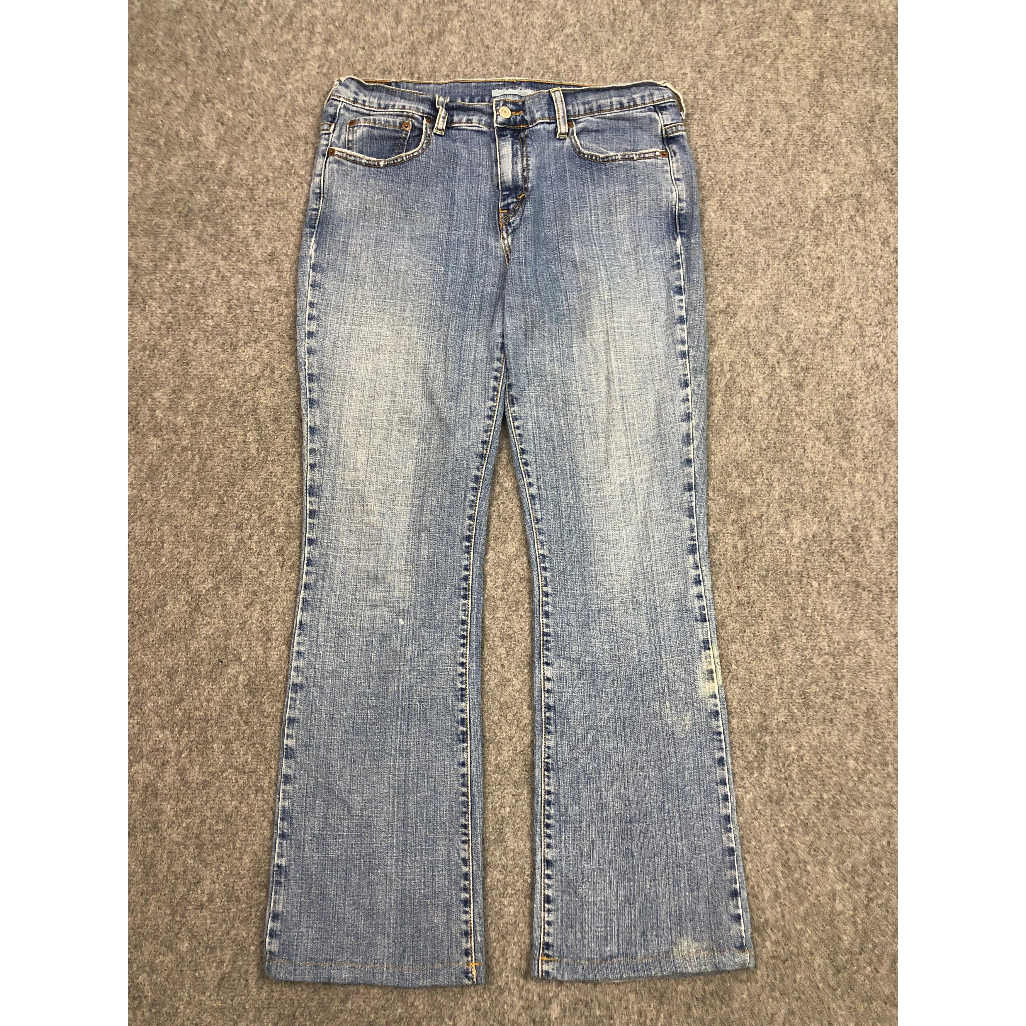 Levi's Vintage Levis 515 Flared Blue Jeans Flare DP0475 Size US 35 - 1 Thumbnail