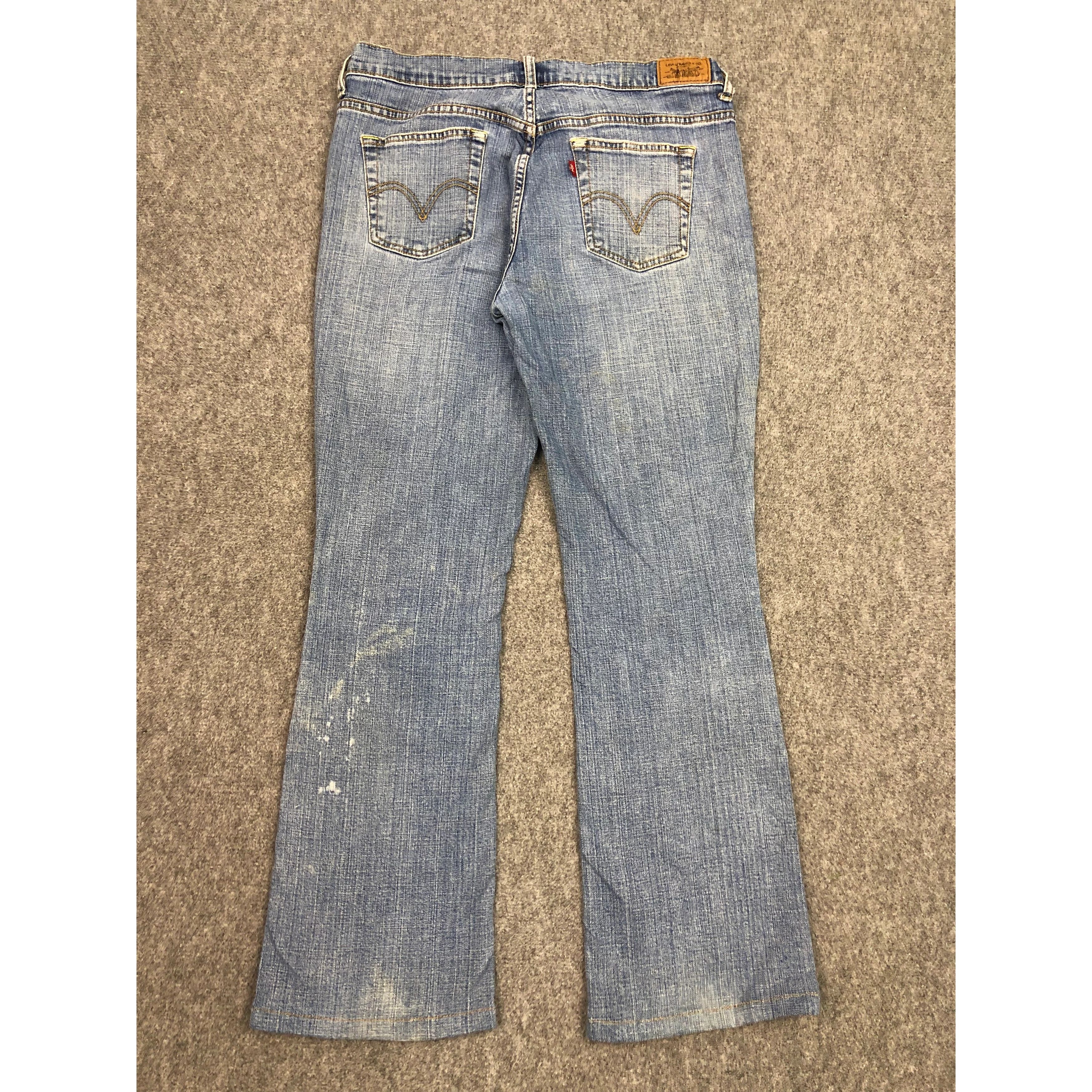 Levi's Vintage Levis 515 Flared Blue Jeans Flare DP0475 Size US 35 - 2 Thumbnail