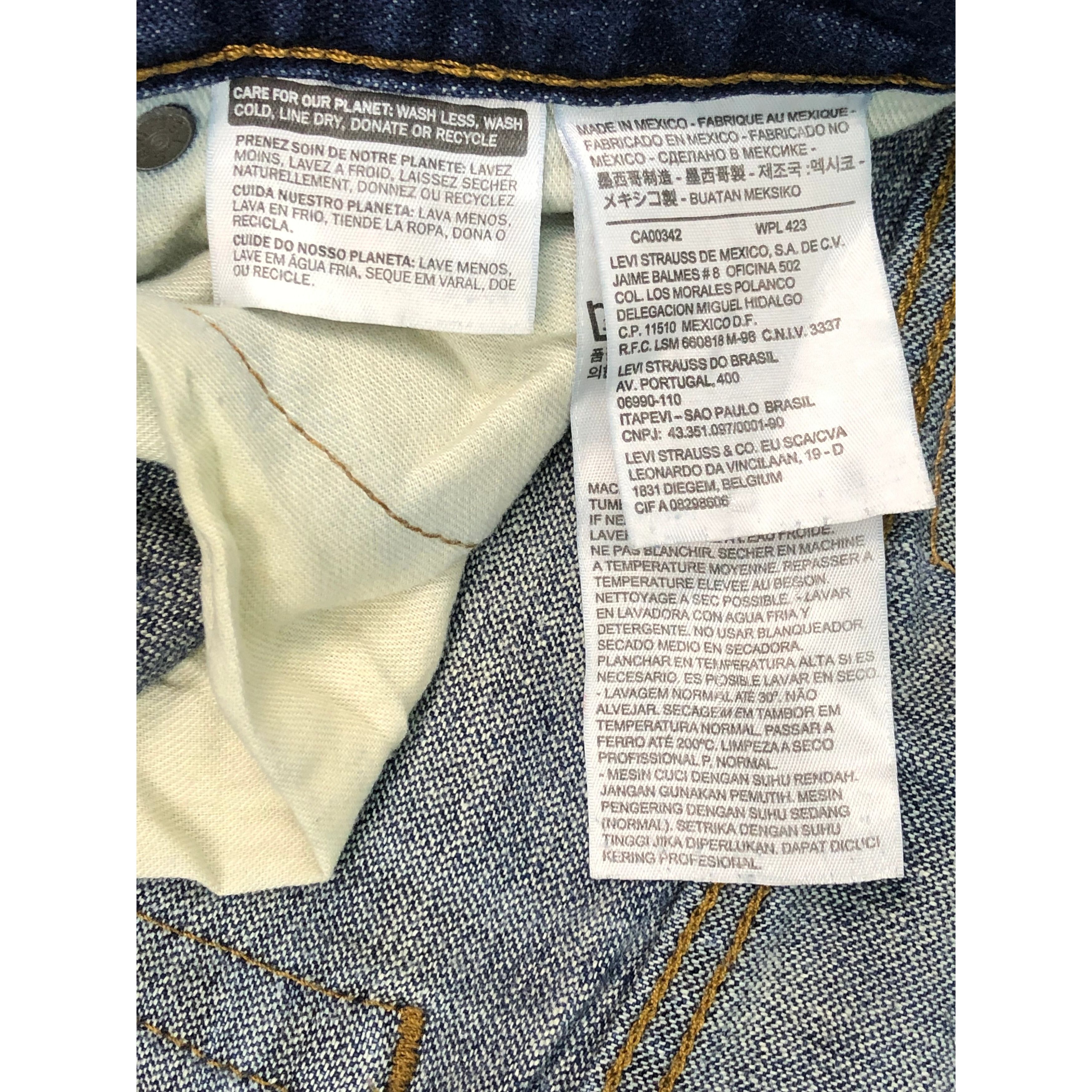 Levi's Vintage Levis 514 Faded Blue Jeans DP0484 Size US 42 / EU 58 - 8 Thumbnail