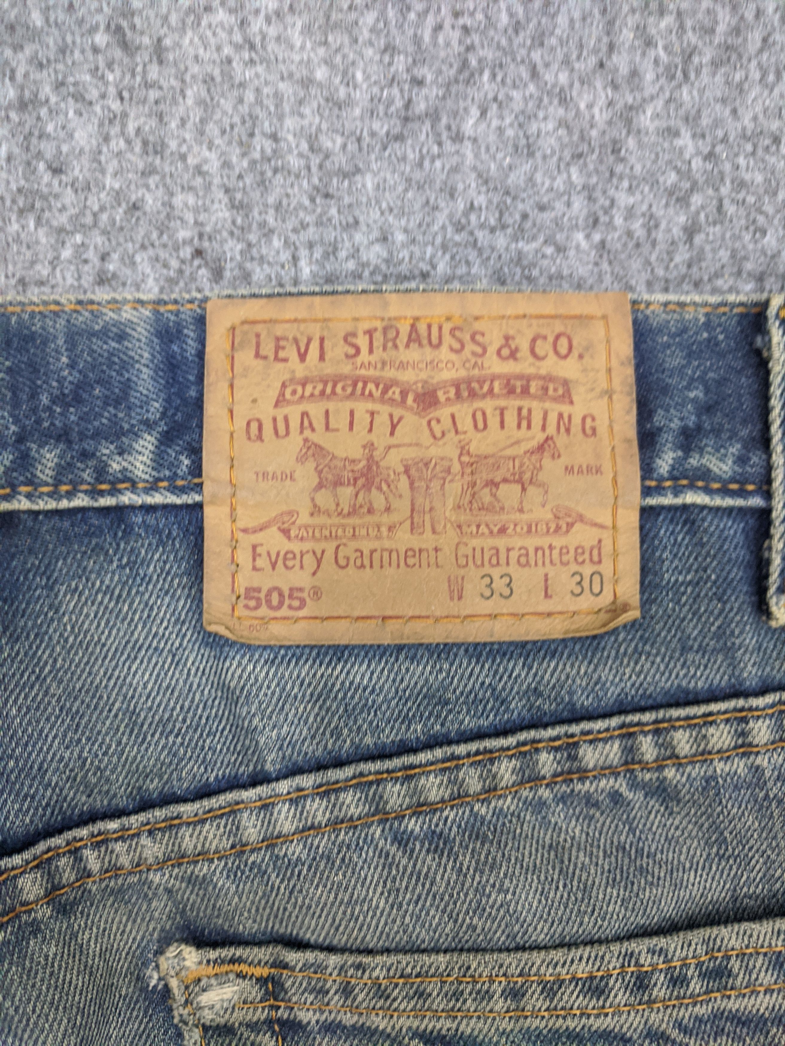 Levi's Vintage Levis 505 Dirtywash Jeans DP0676 Size US 35 - 5 Thumbnail