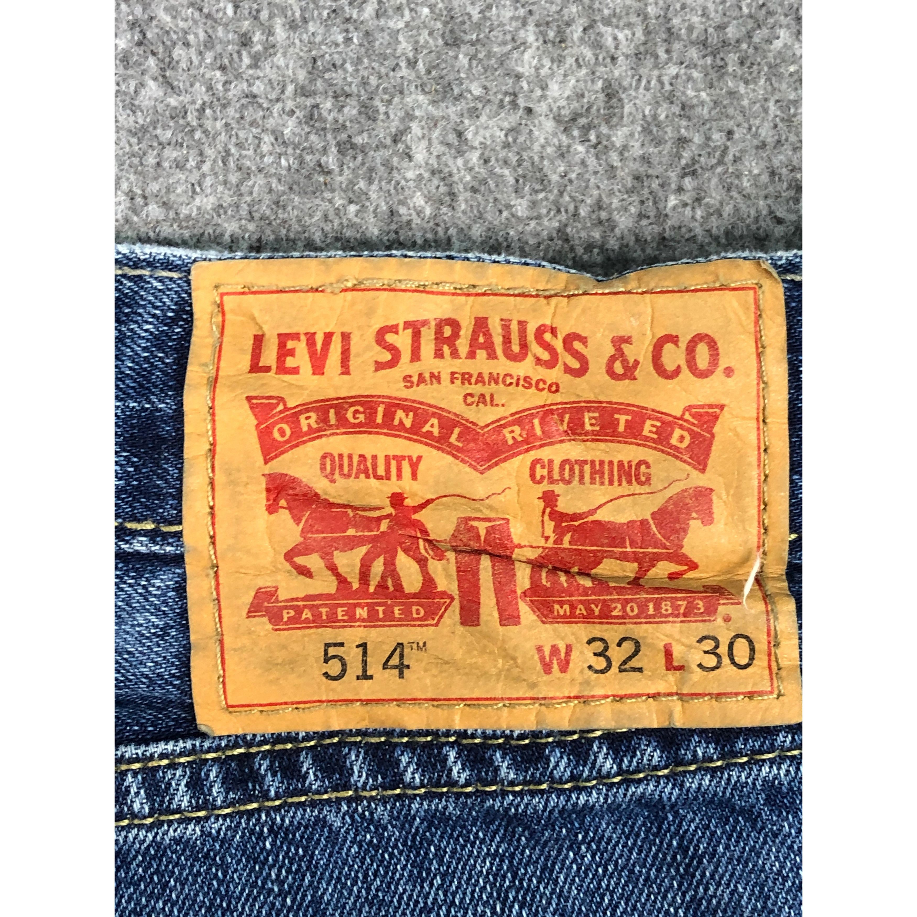 Levi's Vintage Levis 514 Faded Blue Jeans DP0560 Size US 33 - 5 Thumbnail