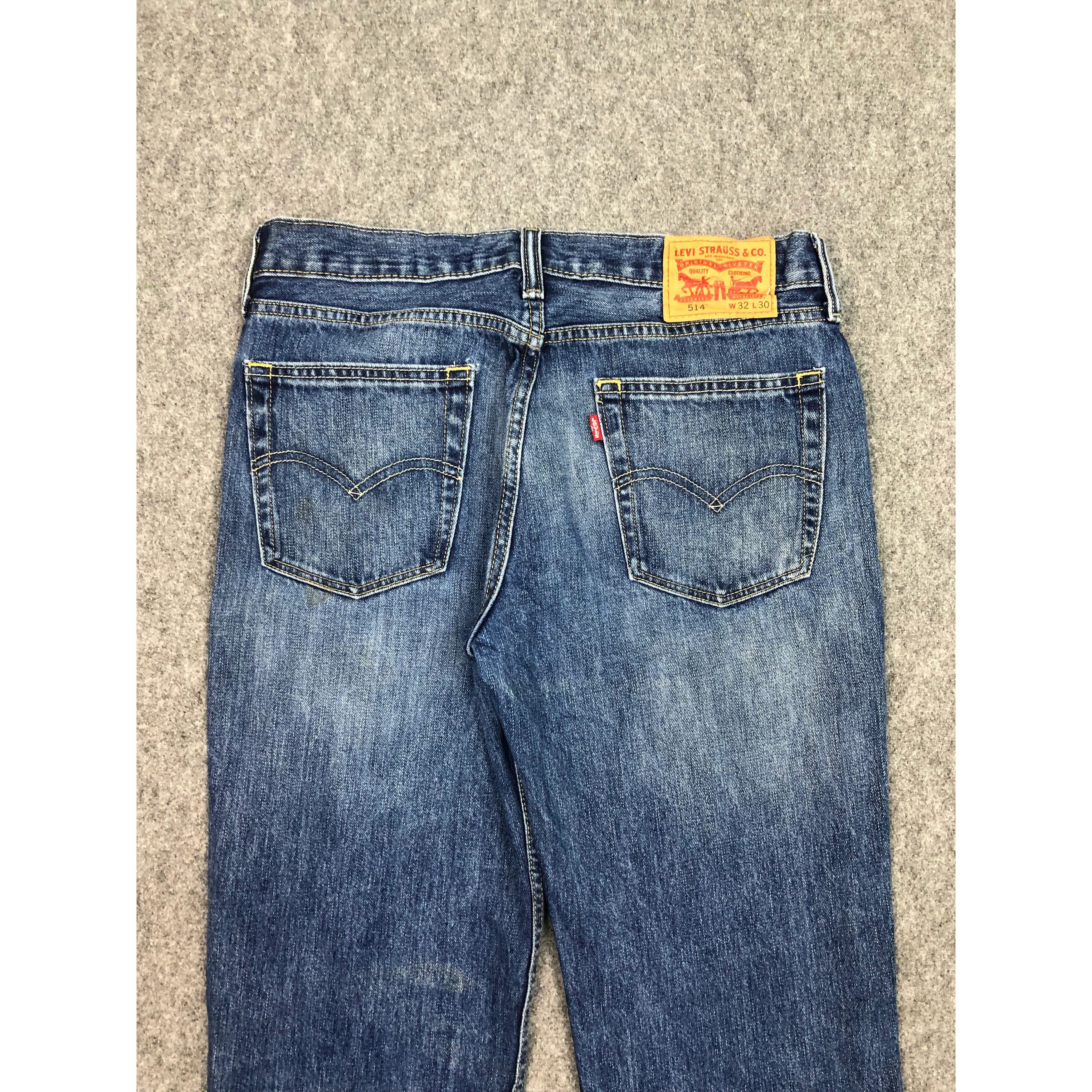 Levi's Vintage Levis 514 Faded Blue Jeans DP0560 Size US 33 - 4 Thumbnail
