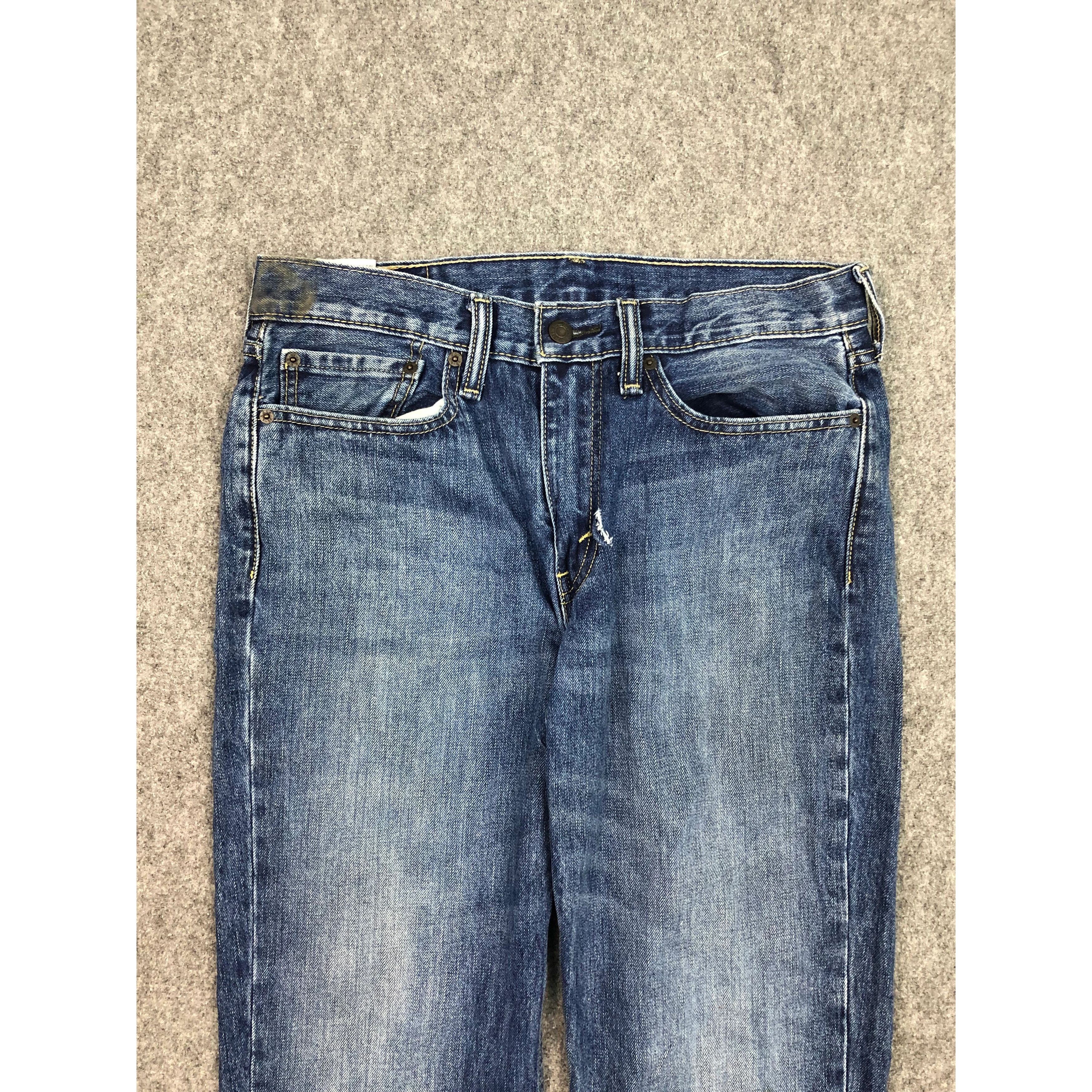 Levi's Vintage Levis 514 Faded Blue Jeans DP0560 Size US 33 - 3 Thumbnail