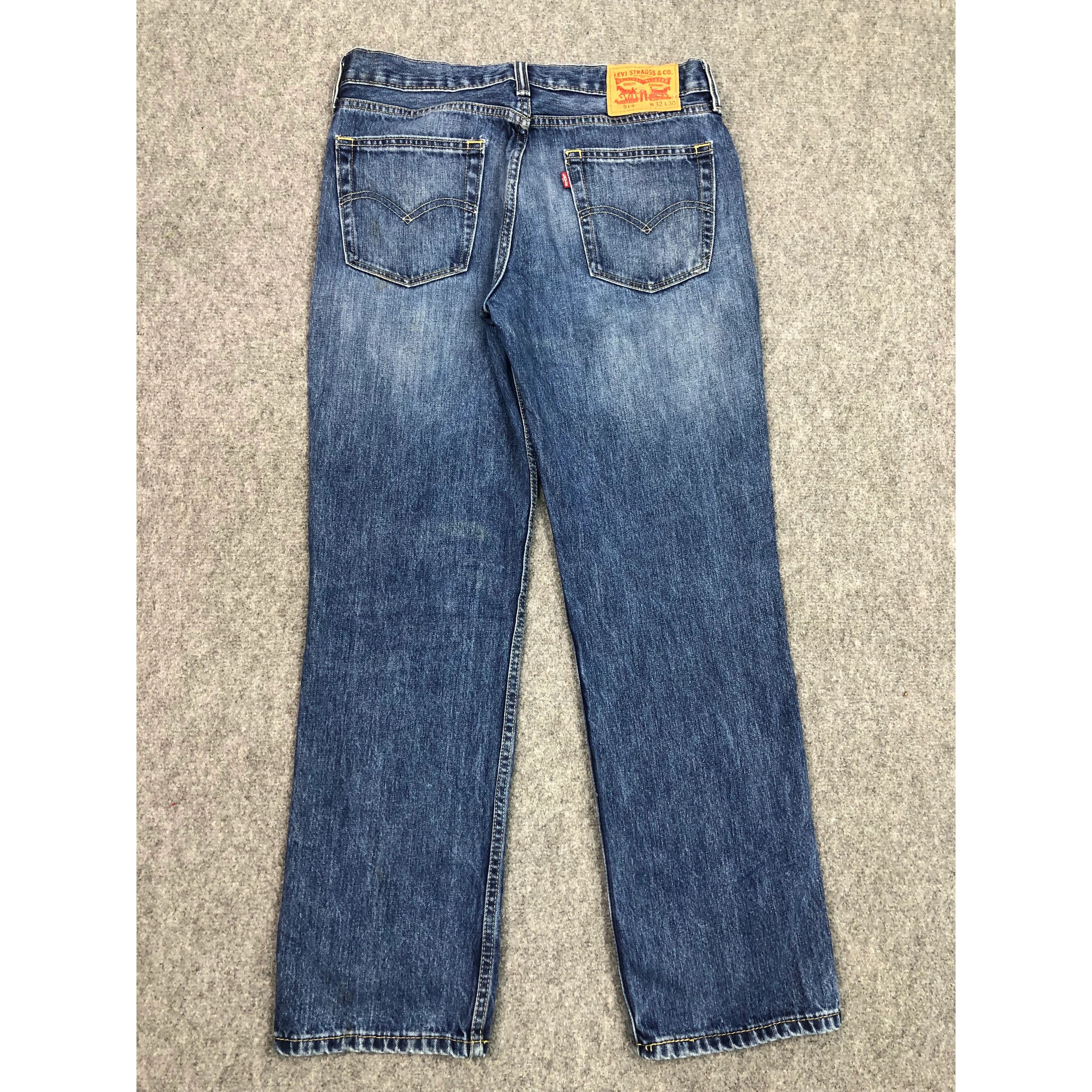 Levi's Vintage Levis 514 Faded Blue Jeans DP0560 Size US 33 - 2 Thumbnail