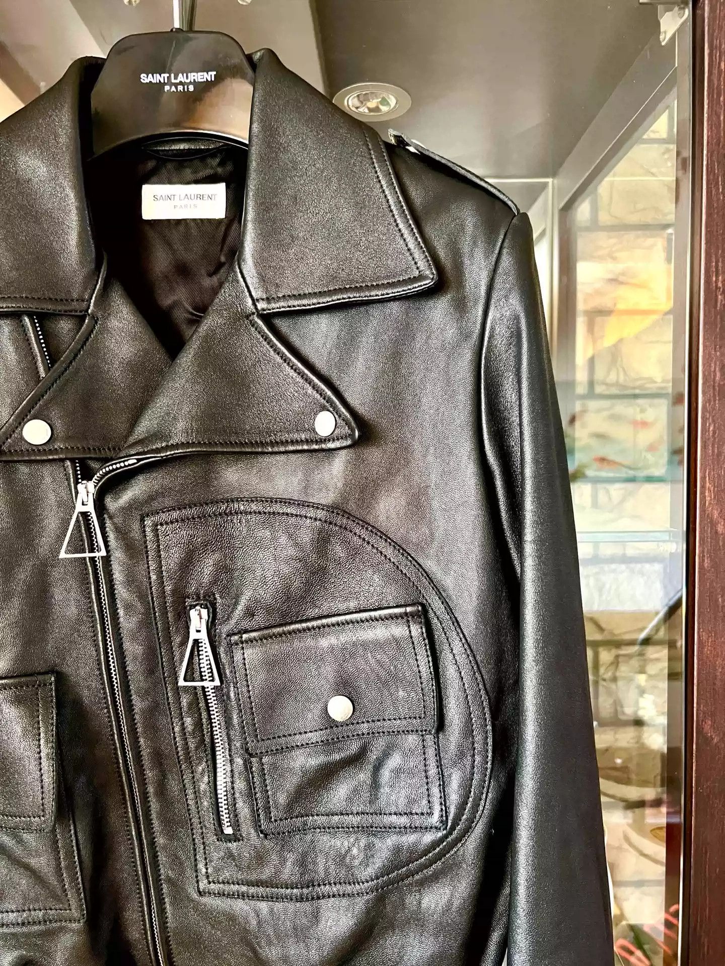 Saint Laurent Paris Saint Laurent leather bat jacket Size US M / EU 48-50 / 2 - 3 Thumbnail