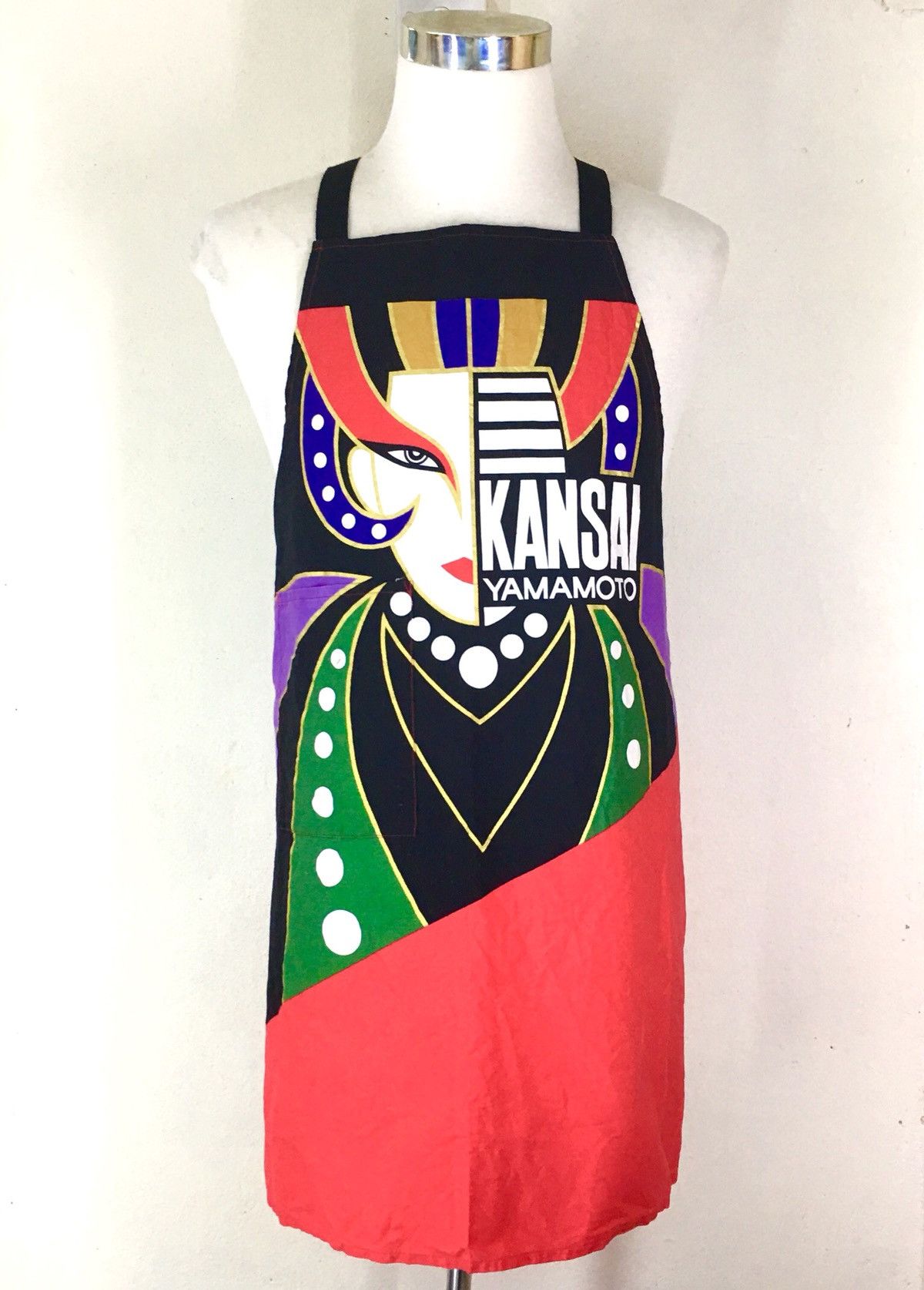 Kansai Yamamoto × Vintage Rare!! Kansai Yamamoto Japan Geisha Iconic Apron Size ONE SIZE - 2 Thumbnail