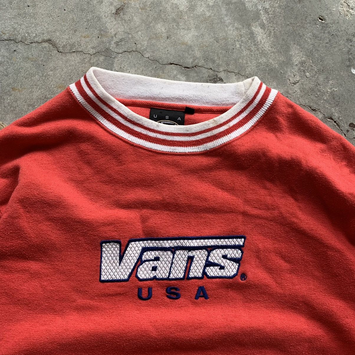 Vans Vintage 90s Vans Usa Embroided Logo Sweatshirt skateboard Size US M / EU 48-50 / 2 - 2 Thumbnail