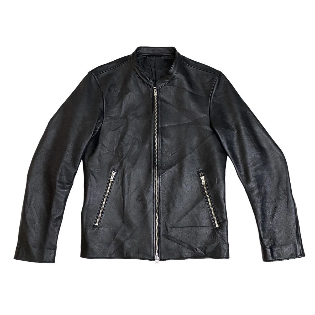 Genuine Leather LIDNM leather jacket riders premium sheep hide Size US M / EU 48-50 / 2 - 6 Thumbnail