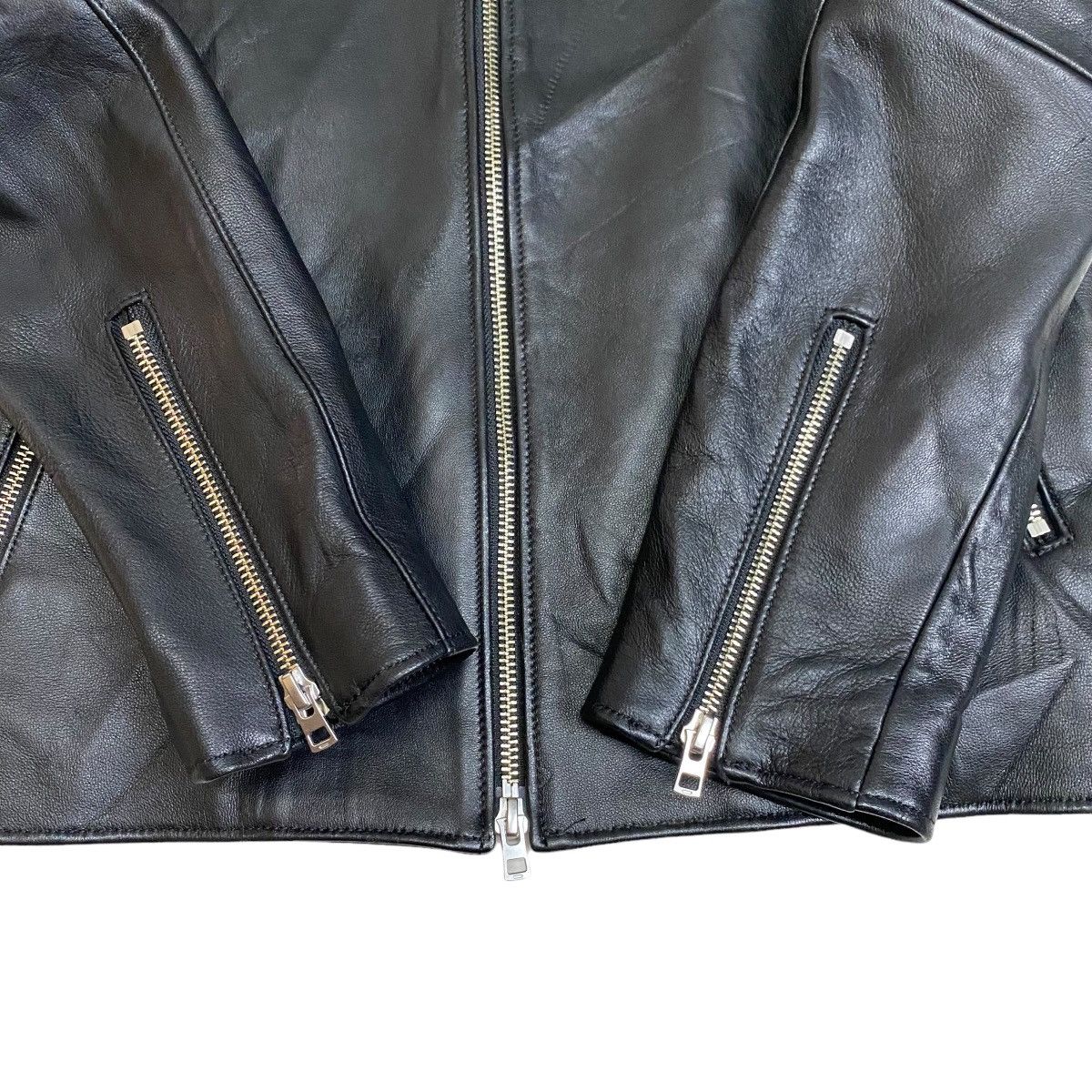Genuine Leather LIDNM leather jacket riders premium sheep hide Size US M / EU 48-50 / 2 - 10 Thumbnail