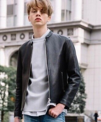 Genuine Leather LIDNM leather jacket riders premium sheep hide Size US M / EU 48-50 / 2 - 1 Thumbnail