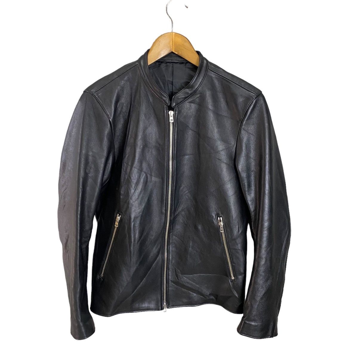 Genuine Leather LIDNM leather jacket riders premium sheep hide Size US M / EU 48-50 / 2 - 2 Thumbnail
