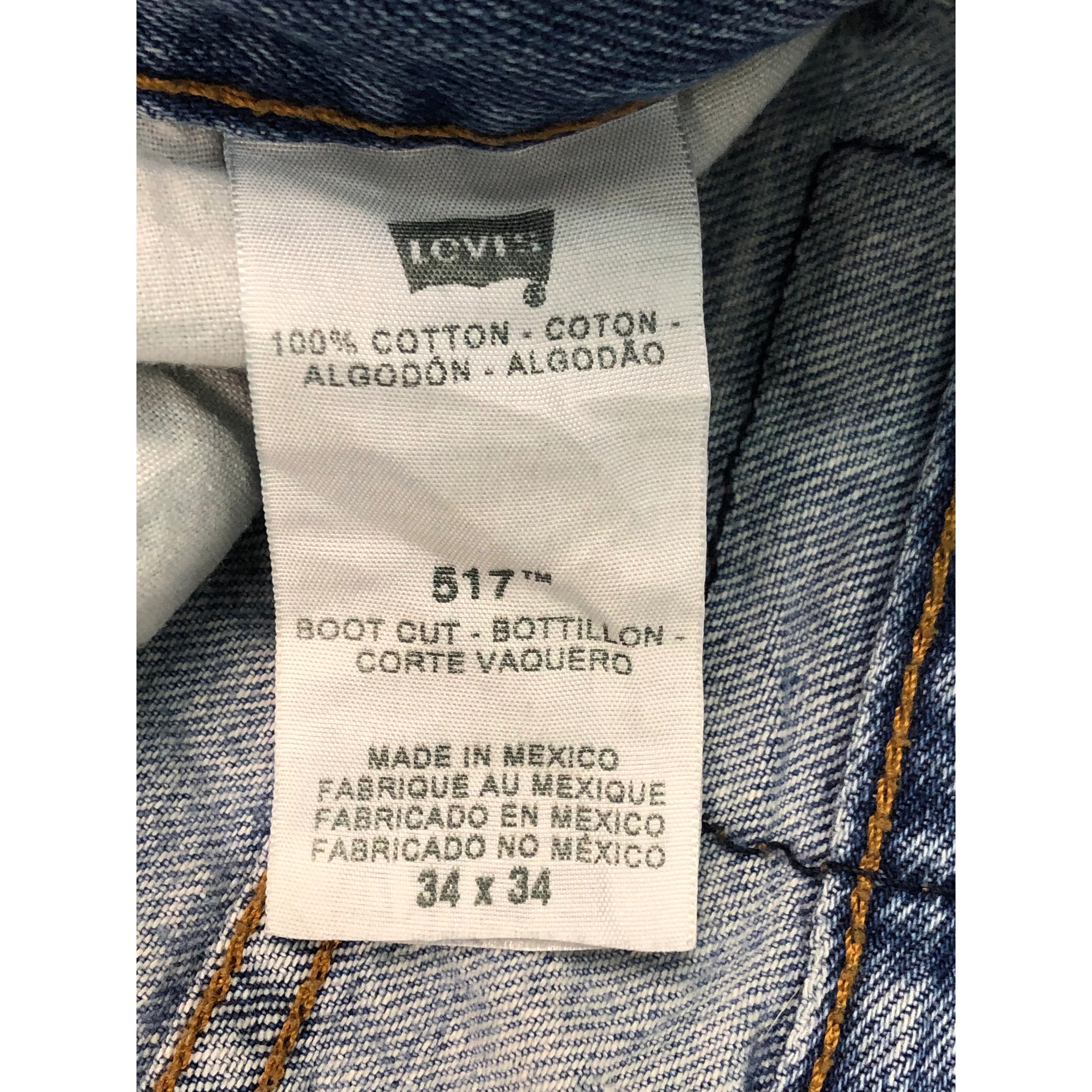 Levi's Vintage Levis 517 Flared Bootcut Jeans DP0456 Size US 36 / EU 52 - 8 Thumbnail