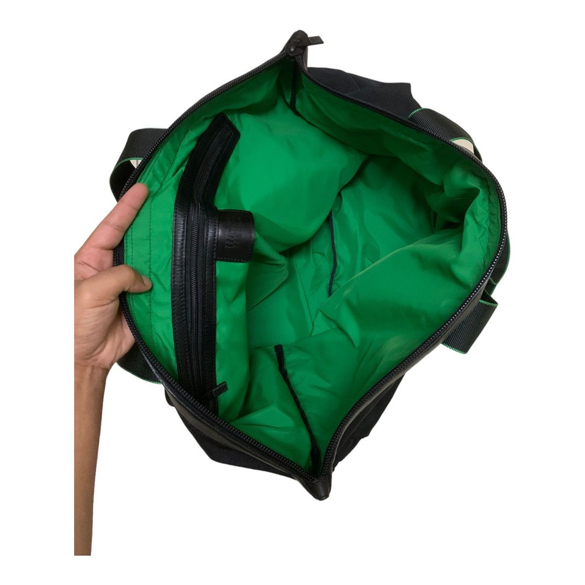 Issey Miyake Issey Miyake Design Studio Large Duffle Bag Leather Trim Size ONE SIZE - 5 Thumbnail