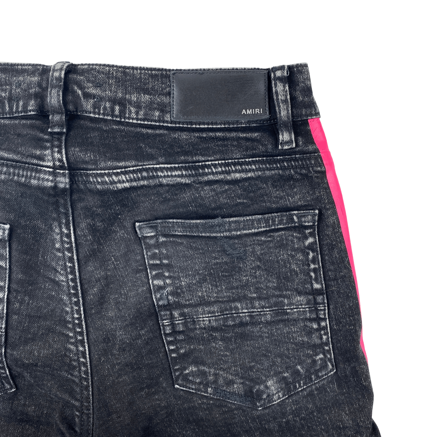 Amiri Amiri Pink on Grey Side Track Jeans Size US 31 - 4 Thumbnail