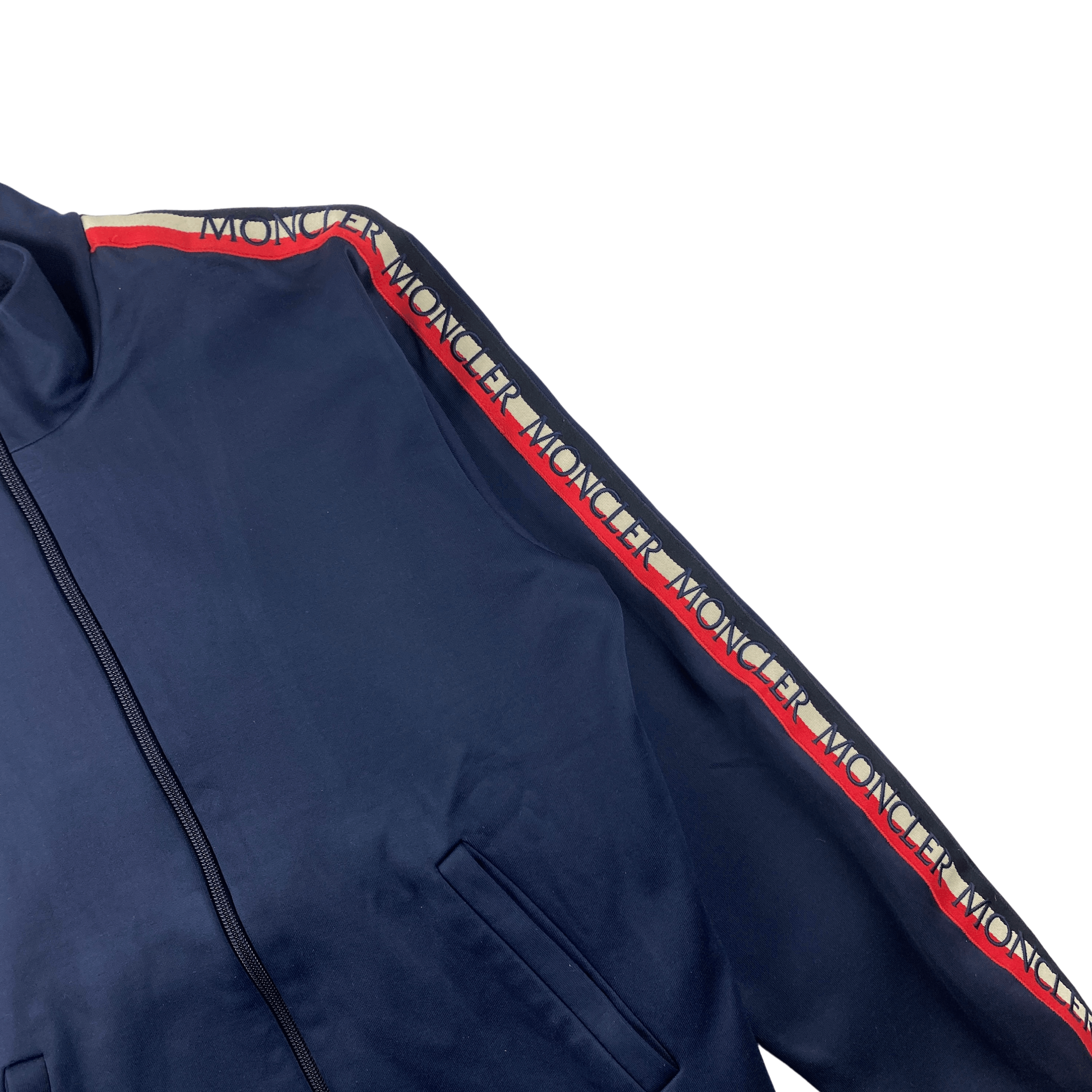 Moncler Moncler Navy Logo Track Jacket Size US M / EU 48-50 / 2 - 3 Thumbnail