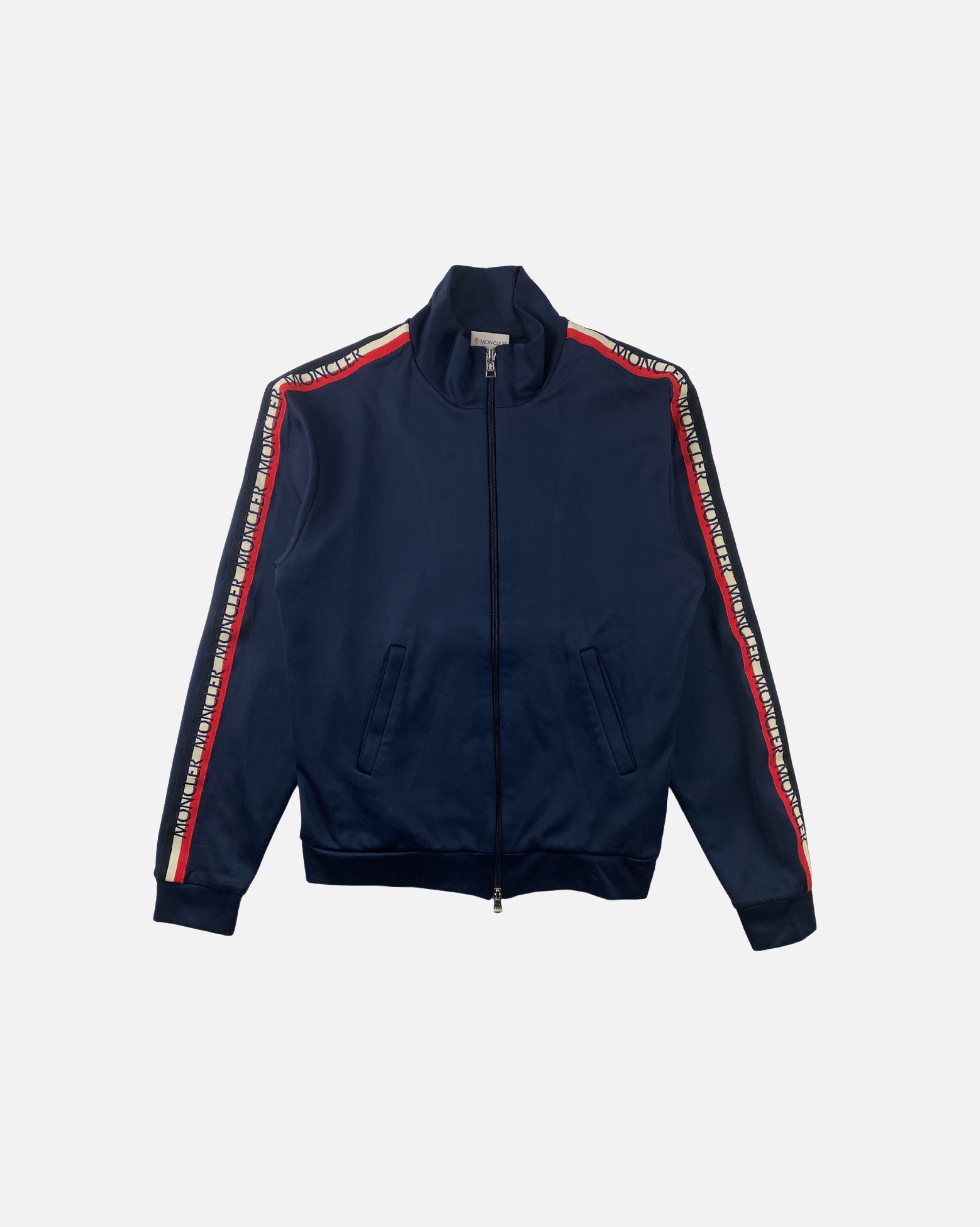 Moncler Moncler Navy Logo Track Jacket Size US M / EU 48-50 / 2 - 1 Thumbnail