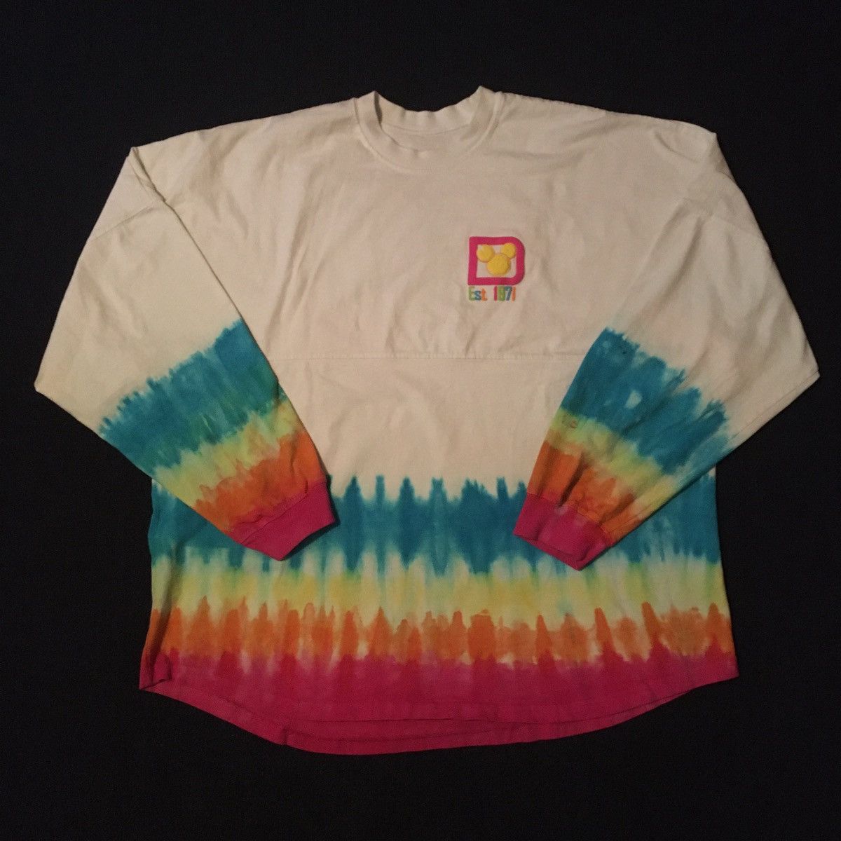 Disney Vintage Walt Disney World Spirit Jersey Tie Dye Longsleeve Size US XXL / EU 58 / 5 - 3 Thumbnail