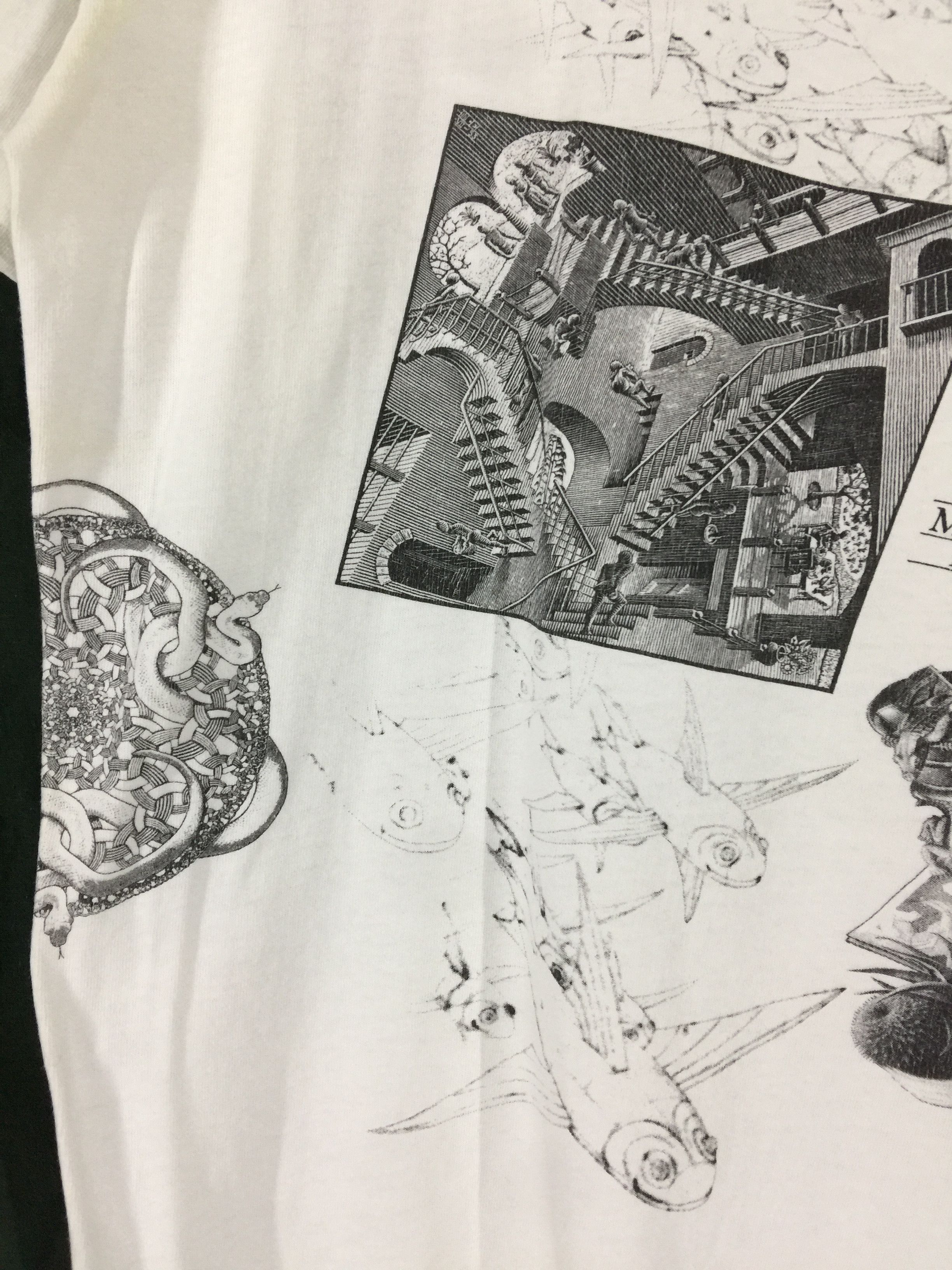 MoMA × Vintage M.C. Escher artwork print vtg 90s shirt rare Escher design Size US L / EU 52-54 / 3 - 3 Thumbnail