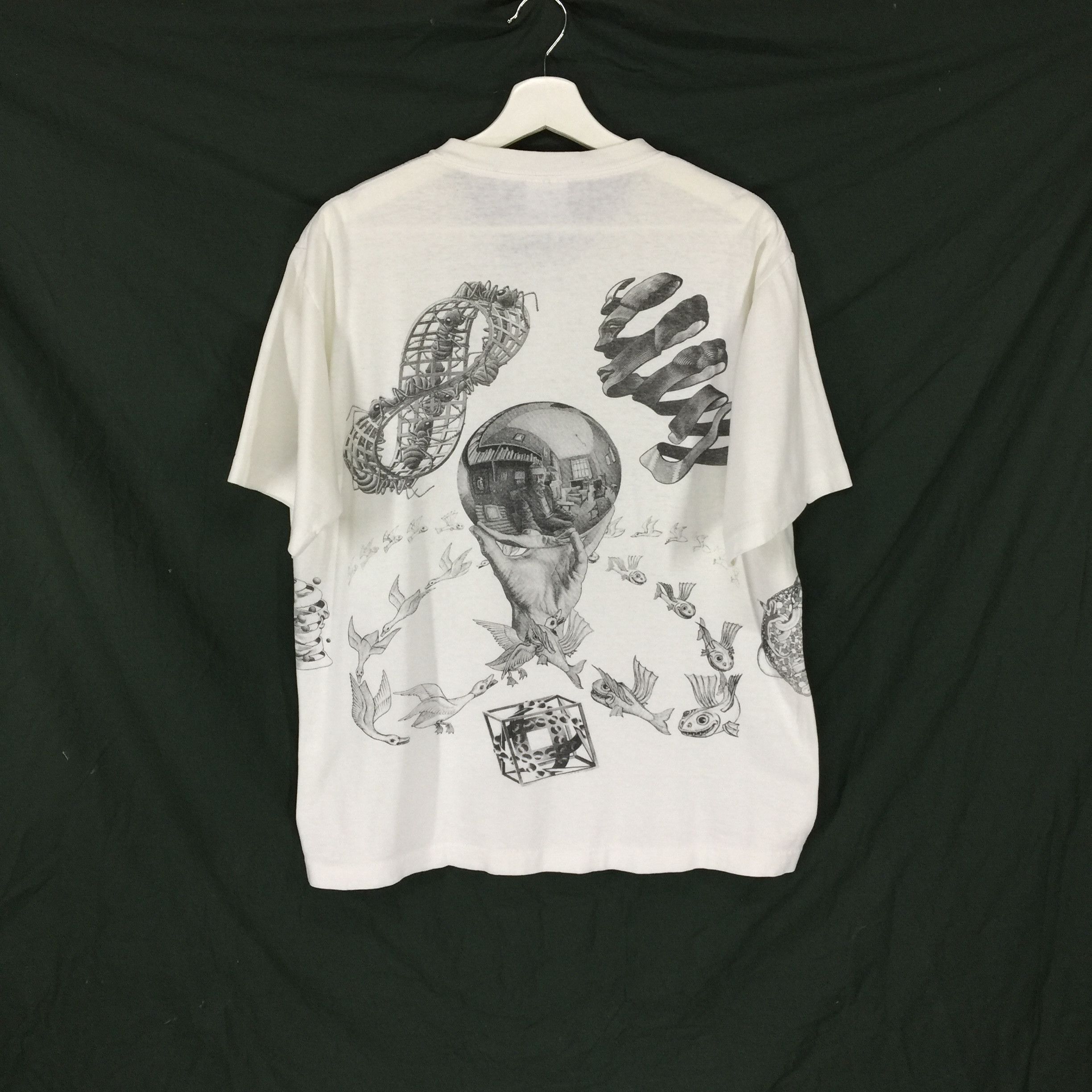 MoMA × Vintage M.C. Escher artwork print vtg 90s shirt rare Escher design Size US L / EU 52-54 / 3 - 2 Thumbnail