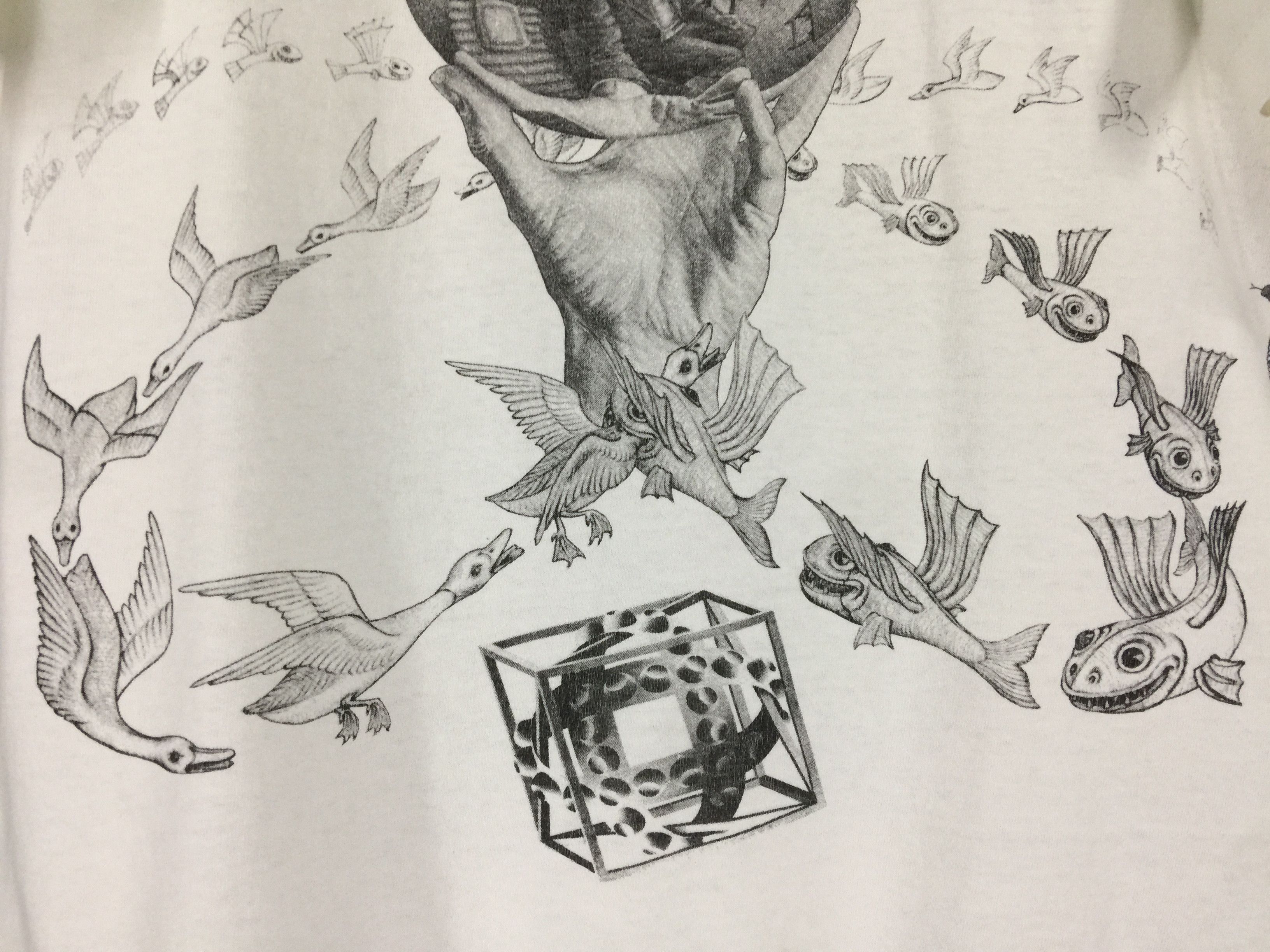MoMA × Vintage M.C. Escher artwork print vtg 90s shirt rare Escher design Size US L / EU 52-54 / 3 - 8 Thumbnail