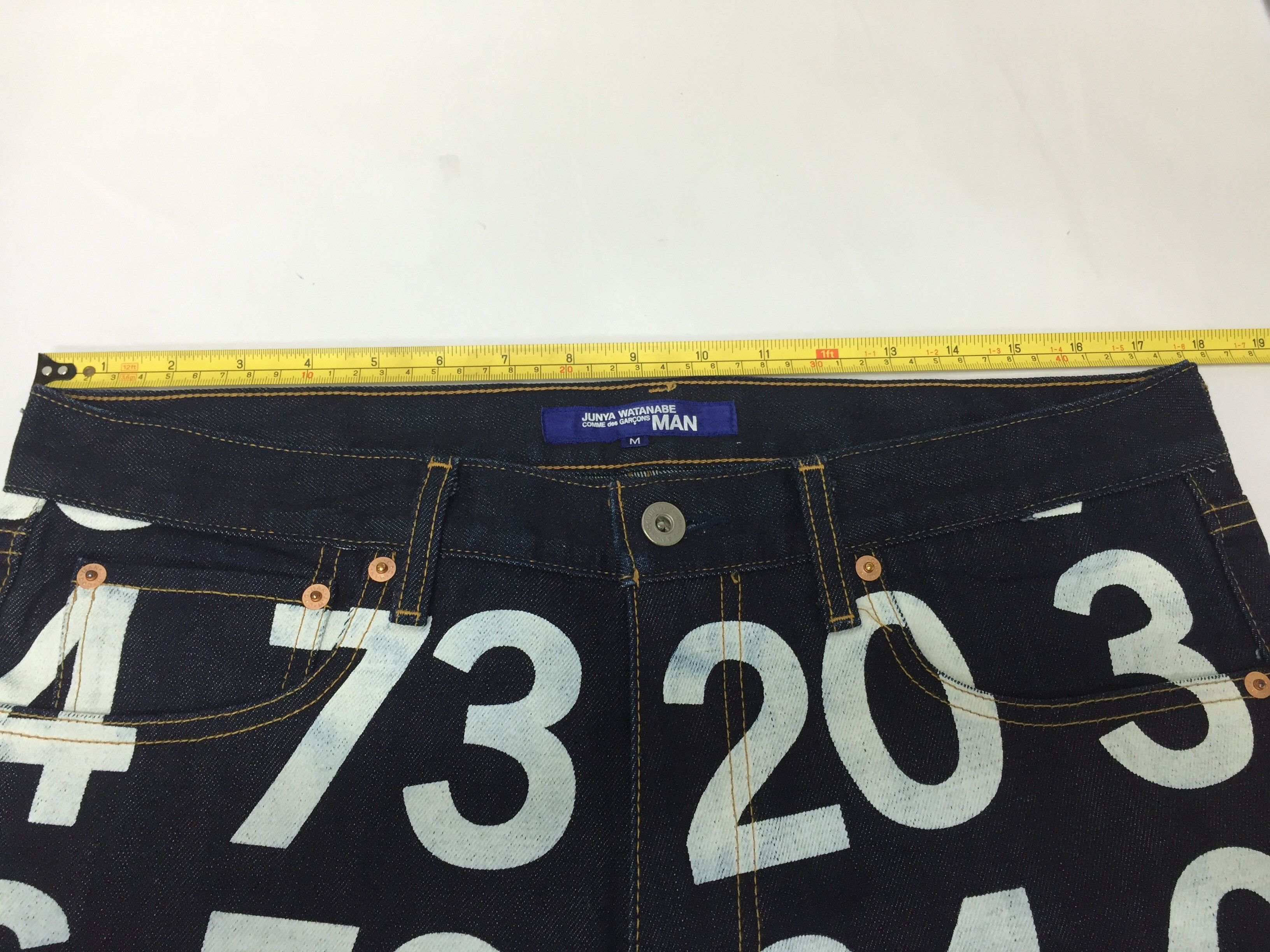Comme des Garcons × Junya Watanabe 2002 Junya Watanabe Numeric Print Size US 35 - 7 Thumbnail