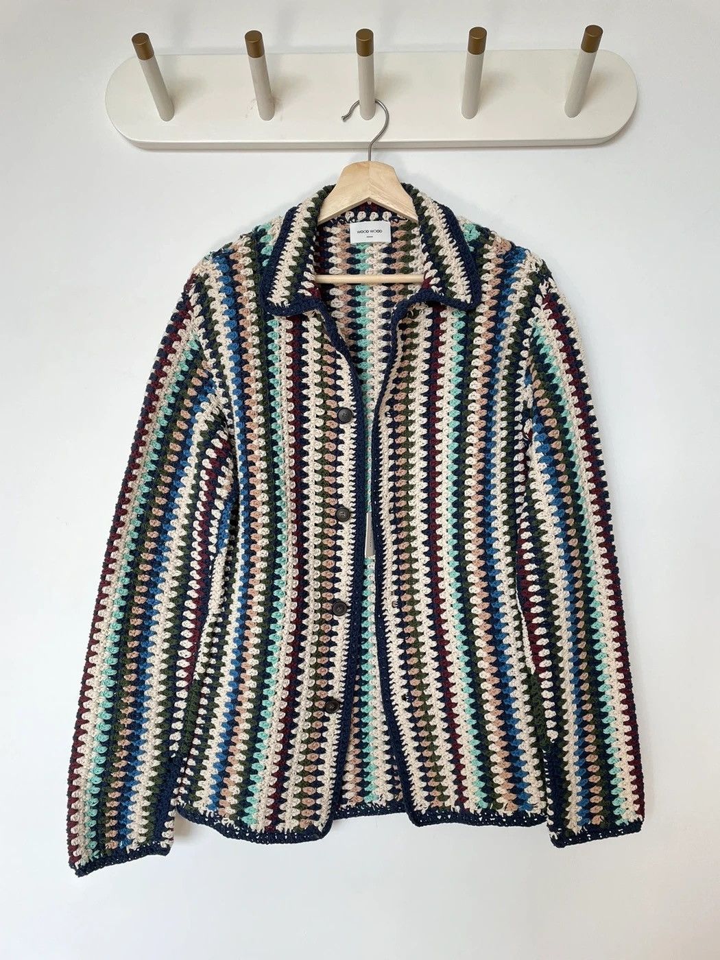 Wood Wood Calvin crochet cardigan BODE like Size US M / EU 48-50 / 2 - 1 Thumbnail