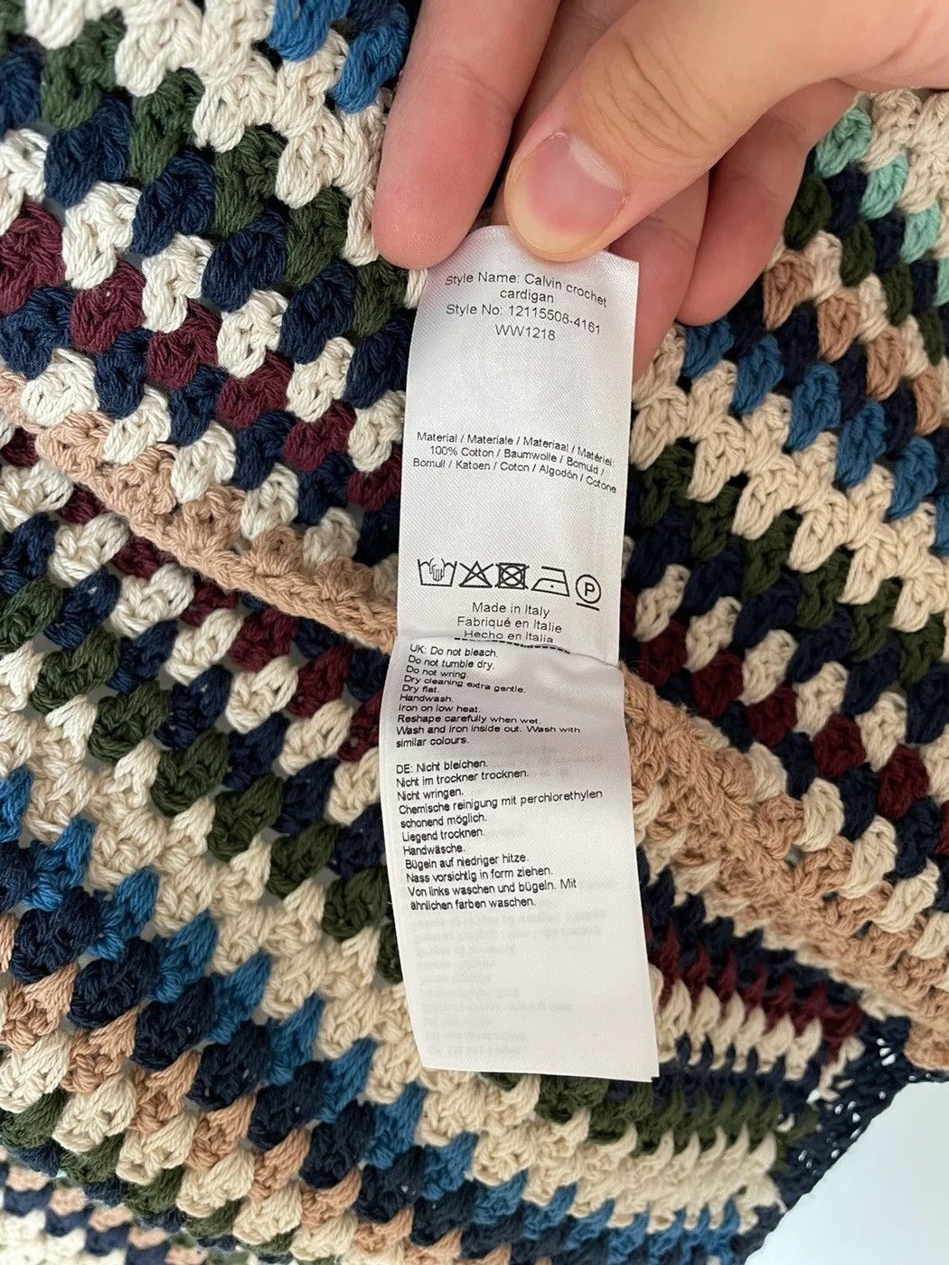 Wood Wood Calvin crochet cardigan BODE like Size US M / EU 48-50 / 2 - 6 Thumbnail