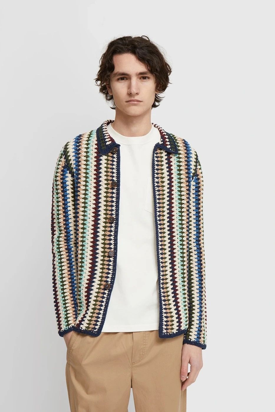 Wood Wood Calvin crochet cardigan BODE like Size US M / EU 48-50 / 2 - 2 Thumbnail
