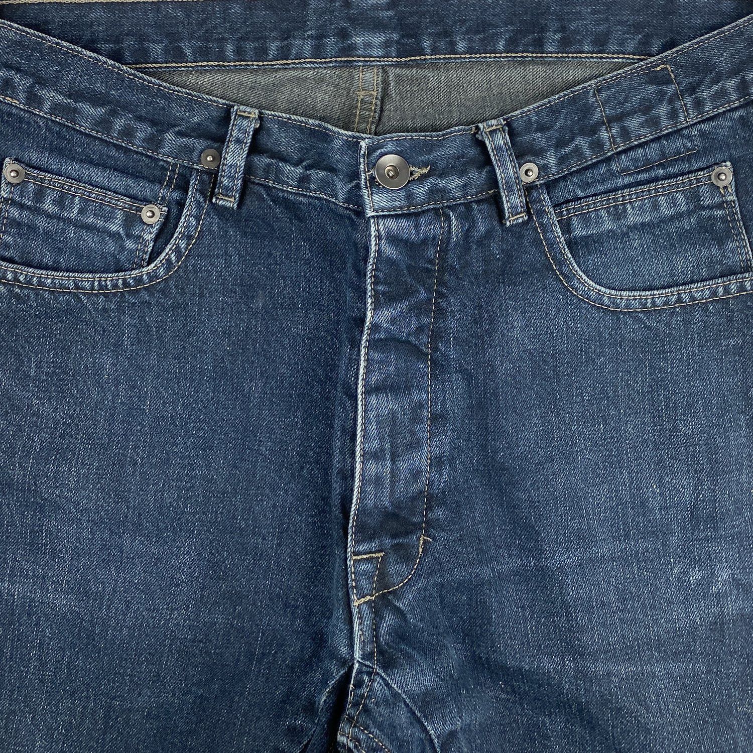 Rick Owens Rick Owens Blue Torrence Cut Jeans Size US 31 - 3 Thumbnail