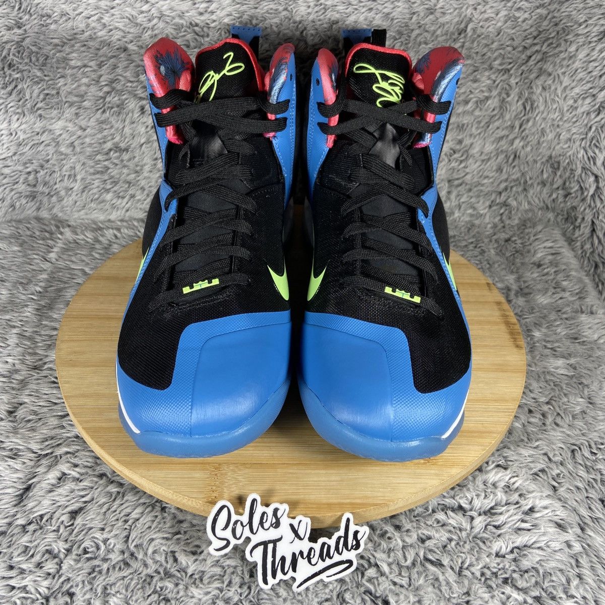 Nike Nike Lebron 9 IX 'Black Dutch Blue Lime' Men's Size 8.5 Size US 8.5 / EU 41-42 - 4 Thumbnail
