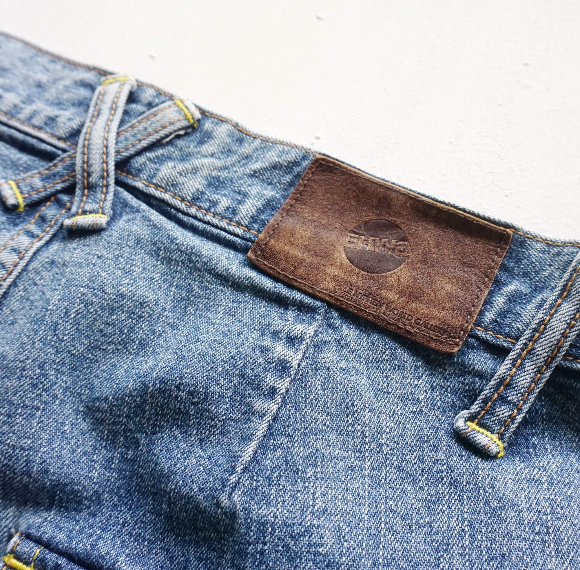 Japanese Brand EHYPHEN World Gallery Distressed & Patched High Waist Jeans Size 26" / US 2 / IT 38 - 9 Thumbnail