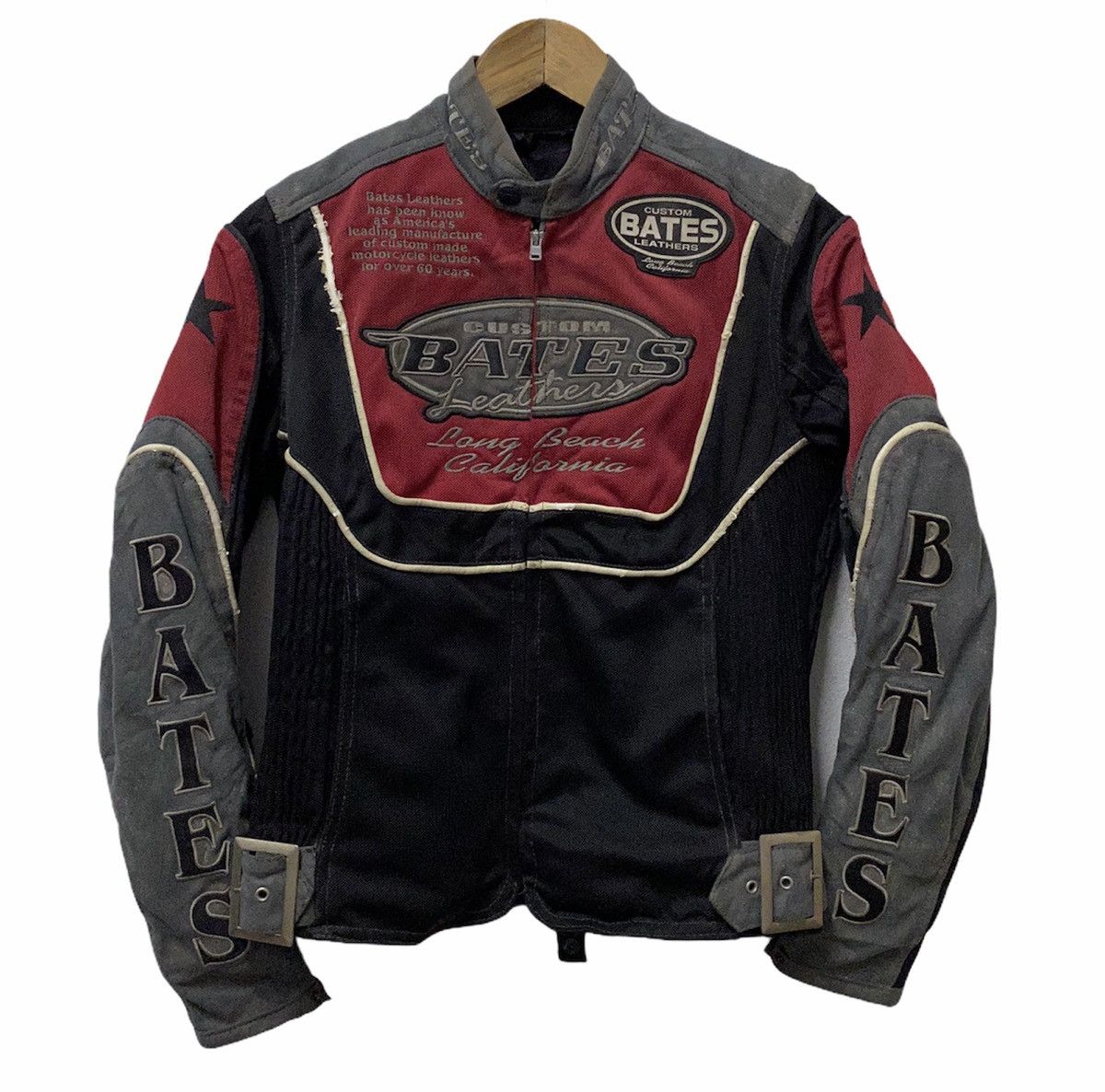 Sports Specialties 🔥Bates Custom Leather Distressed Motorcycle Jacket Size US S / EU 44-46 / 1 - 3 Thumbnail