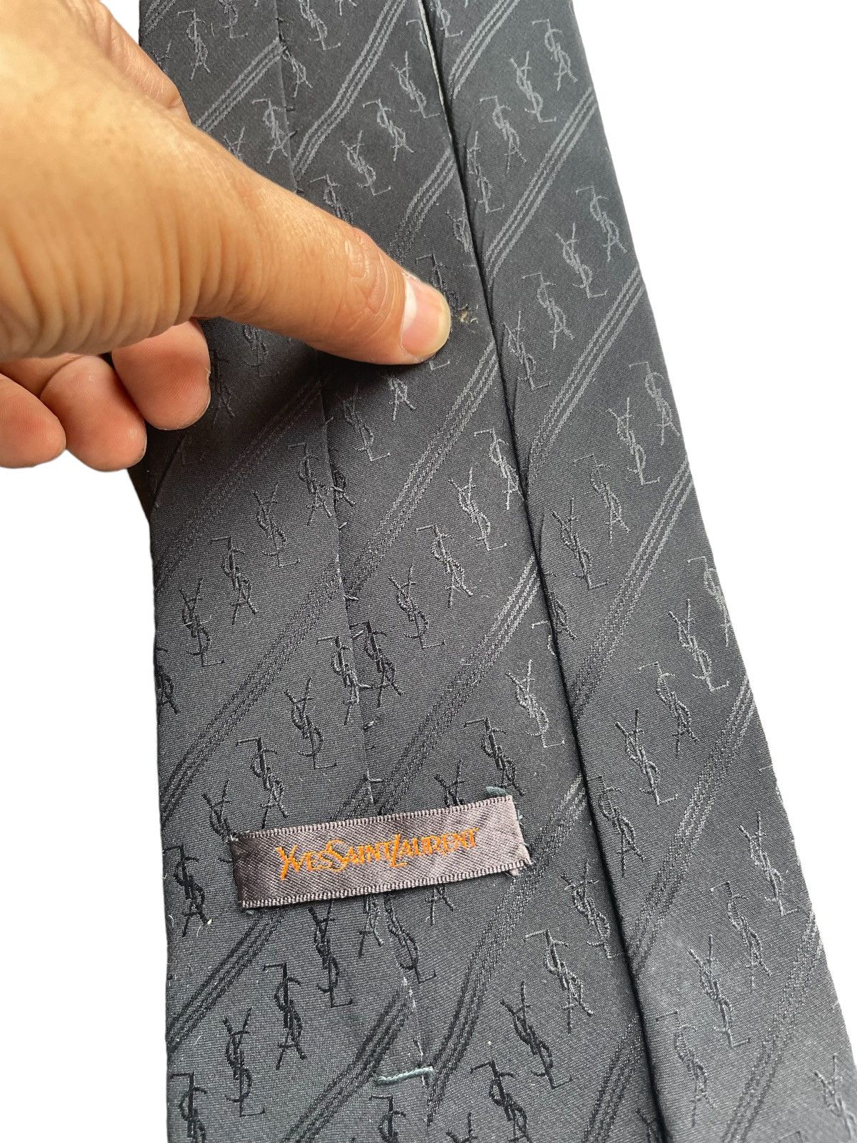 Designer Yves Saint Laurent Mogoram Neck Tie Size ONE SIZE - 6 Thumbnail