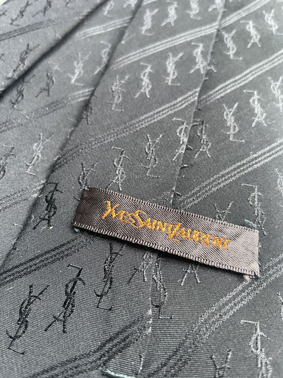 Designer Yves Saint Laurent Mogoram Neck Tie Size ONE SIZE - 8 Thumbnail