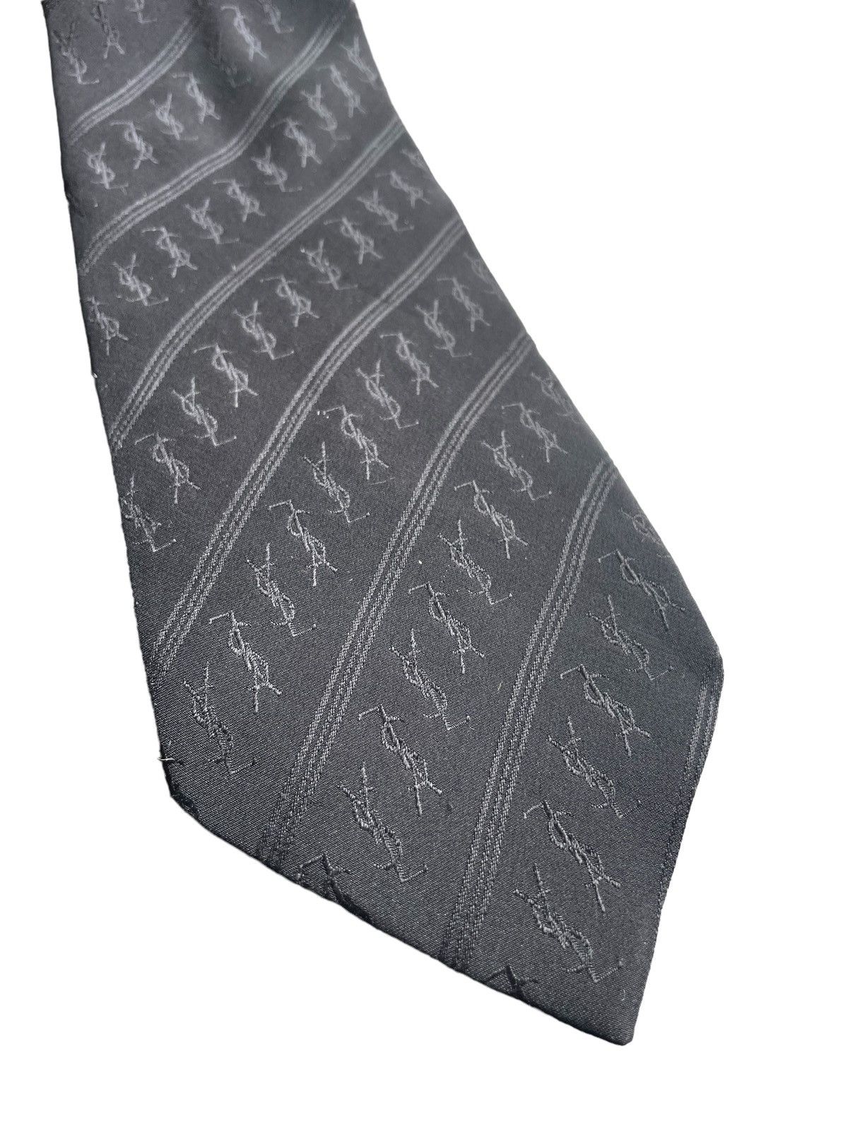 Designer Yves Saint Laurent Mogoram Neck Tie Size ONE SIZE - 3 Thumbnail