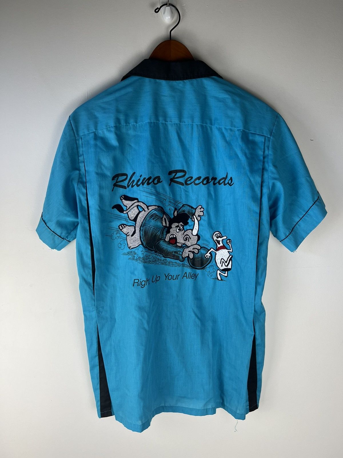 Vintage Vintage Rhino Records Bowler Shirt Size US M / EU 48-50 / 2 - 1 Thumbnail