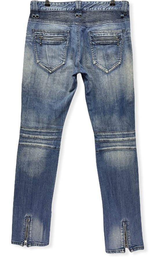BUFFALO BOBS VERY RARE🔥BUFALLOBOBS Stone Wash Biker Inspired By BALMAIN Size US 31 - 5 Thumbnail