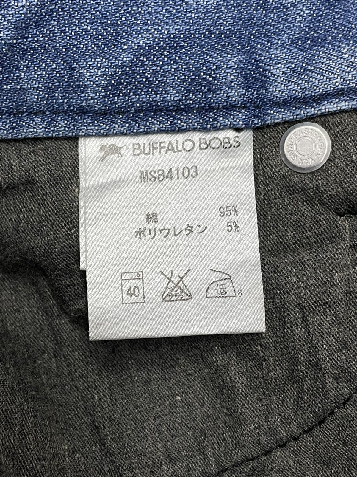 BUFFALO BOBS VERY RARE🔥BUFALLOBOBS Stone Wash Biker Inspired By BALMAIN Size US 31 - 9 Thumbnail