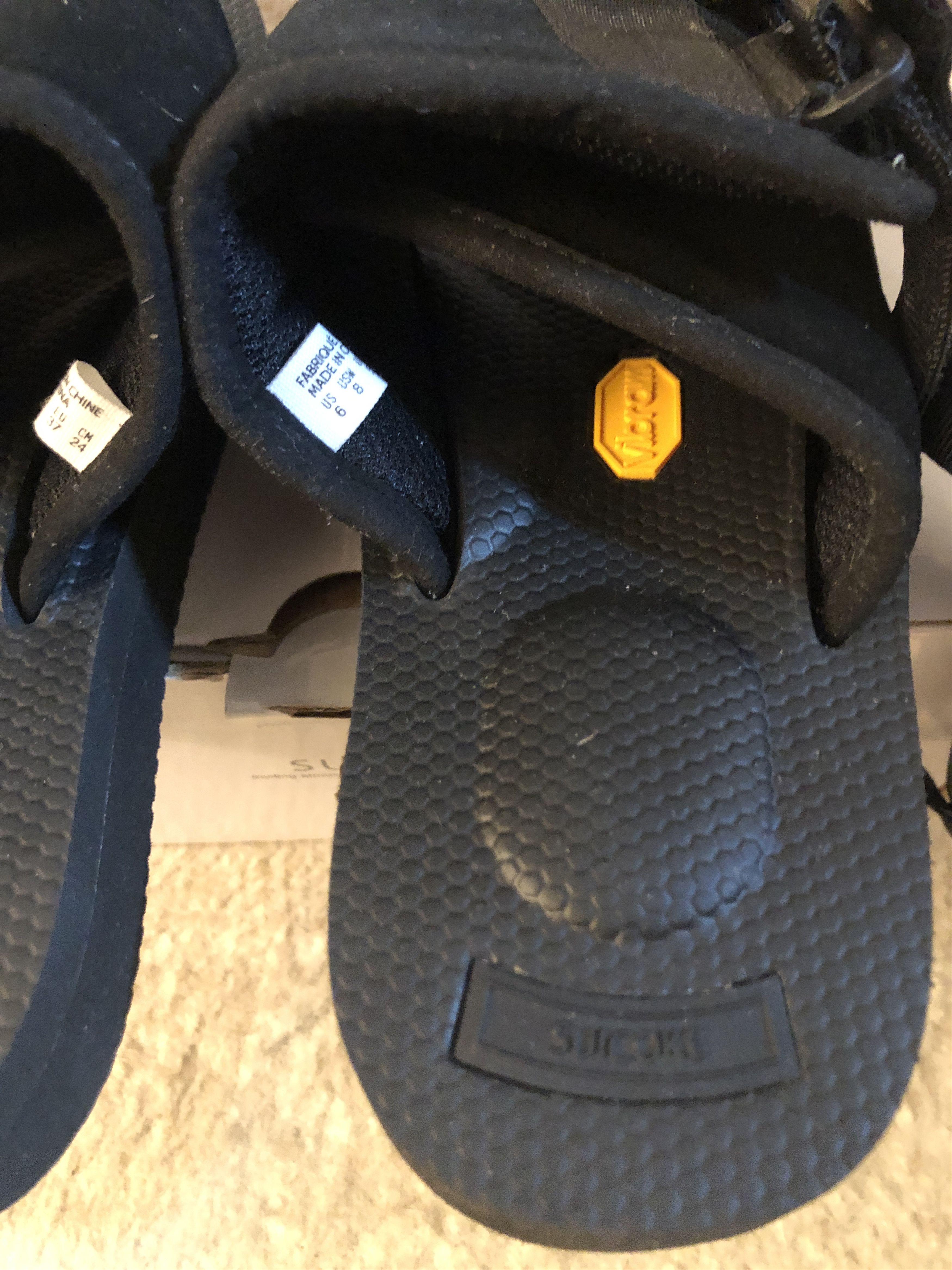 Suicoke NEW Suicoke KAW-VS Webbing-Trimmed Suede Sandals Black US 6 Size US 6 / EU 39 - 5 Thumbnail