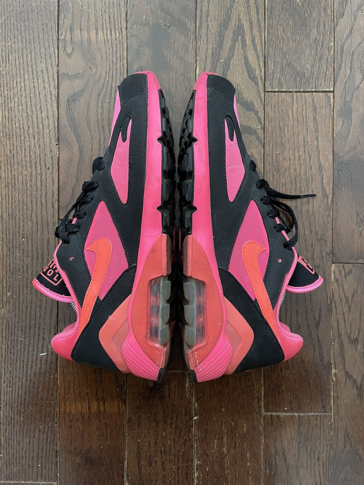 Comme des Garcons × Nike Comme des Garçons Nike AirMax 180 Black / Pink Size US 10 / EU 43 - 3 Thumbnail