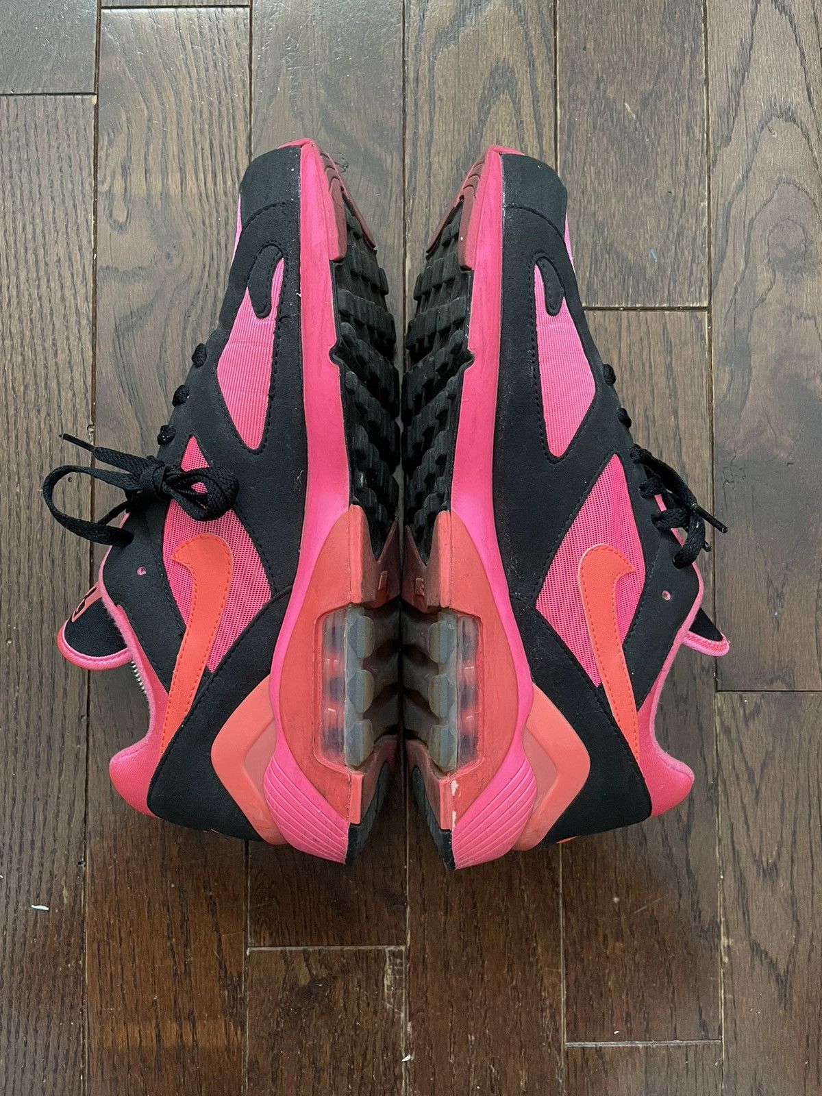 Comme des Garcons × Nike Comme des Garçons Nike AirMax 180 Black / Pink Size US 10 / EU 43 - 4 Thumbnail