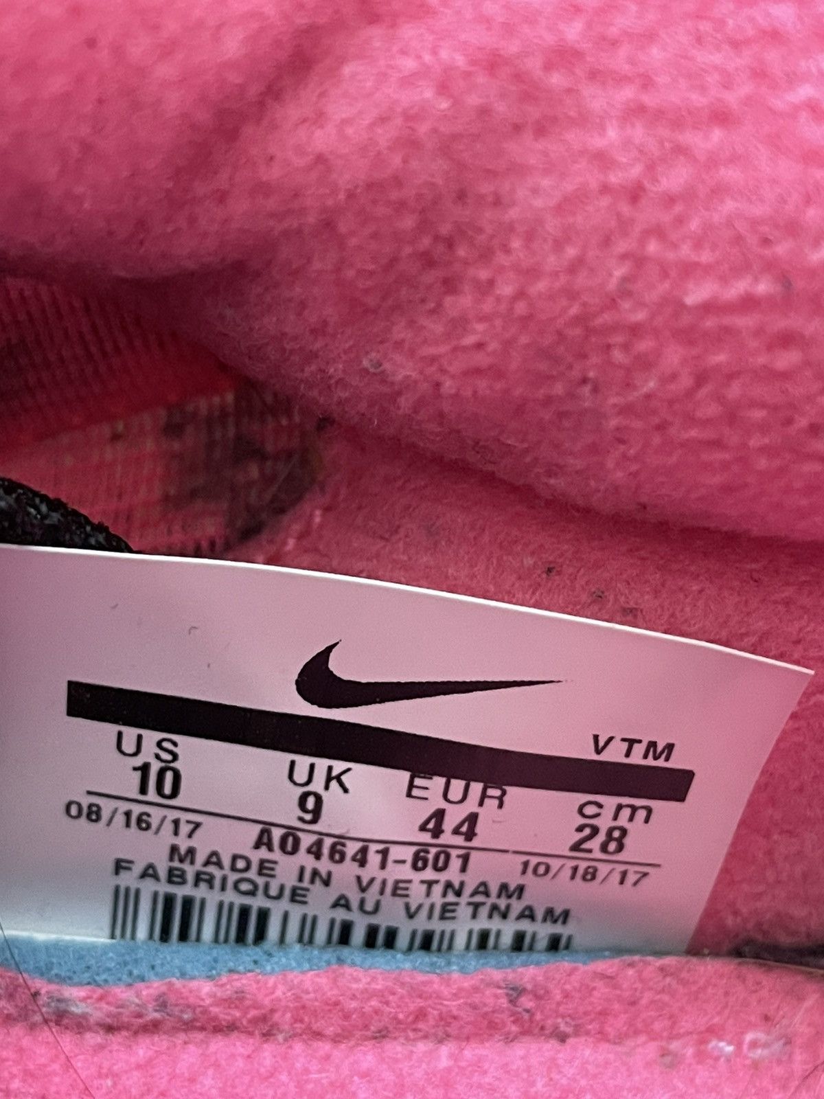 Comme des Garcons × Nike Comme des Garçons Nike AirMax 180 Black / Pink Size US 10 / EU 43 - 6 Thumbnail