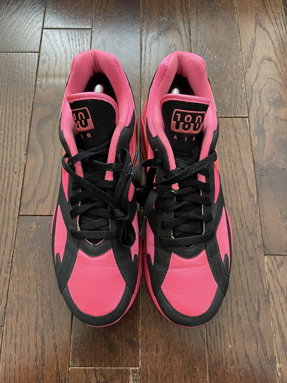 Comme des Garcons × Nike Comme des Garçons Nike AirMax 180 Black / Pink Size US 10 / EU 43 - 2 Thumbnail