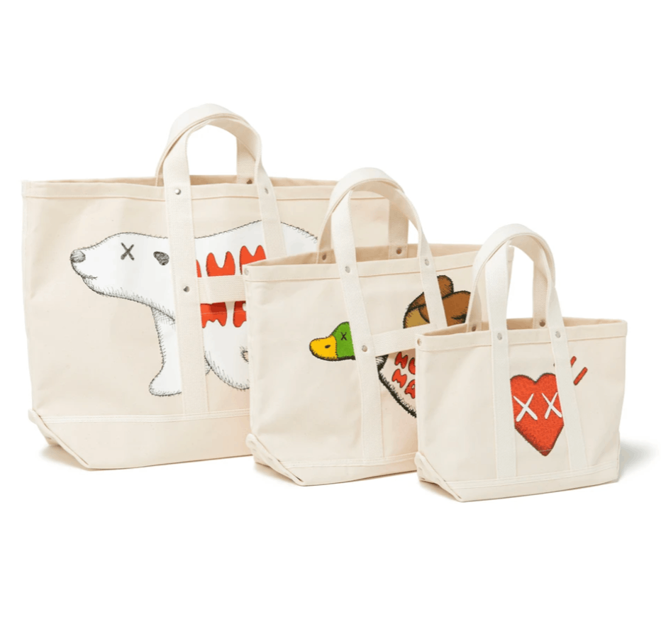 Human Made × Kaws TOTE BAG KAWS - SMALL Size ONE SIZE - 10 Thumbnail