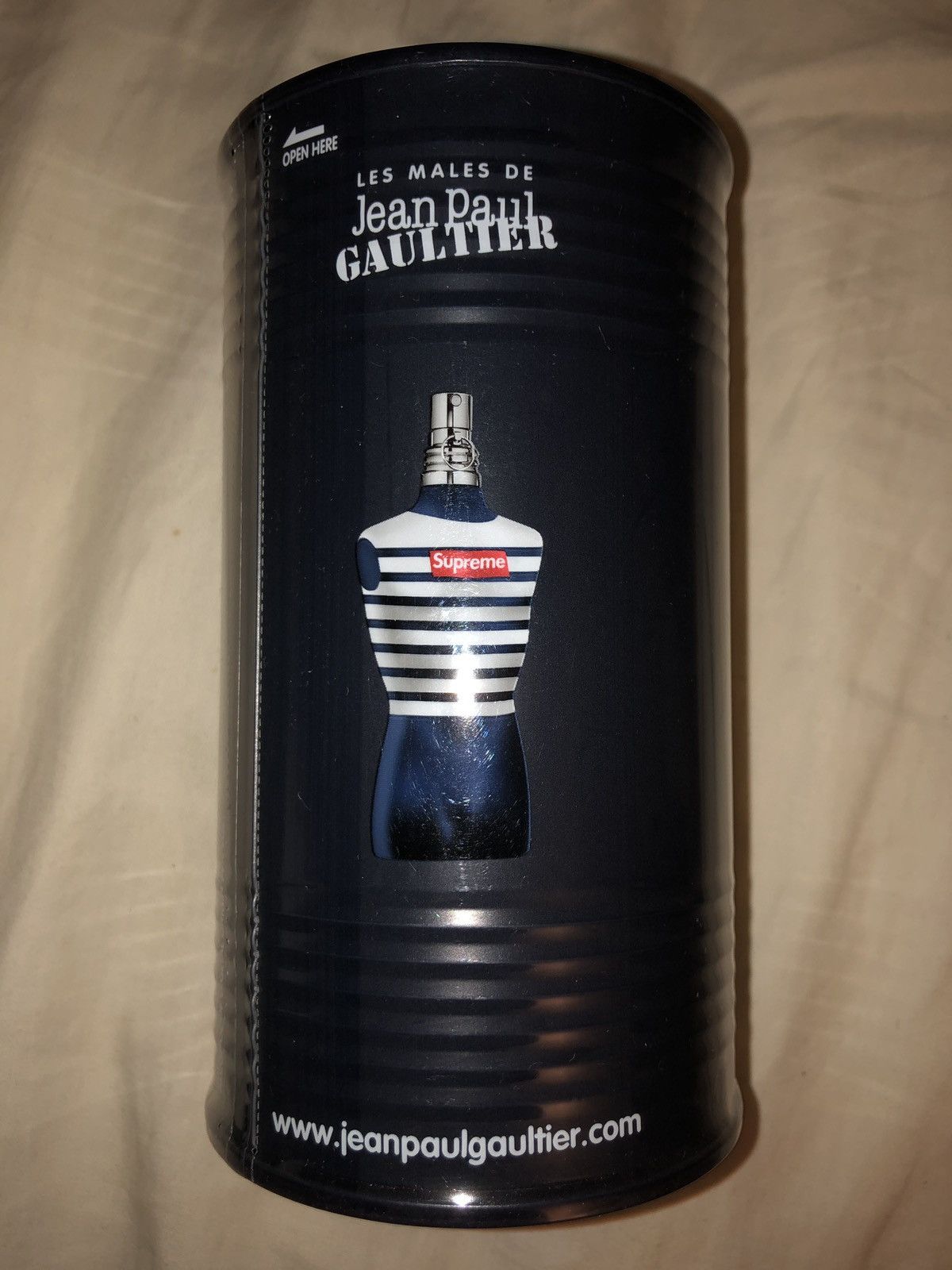 supreme x Jean Paul Gaultier Le Male Navy fragrance 75mL
