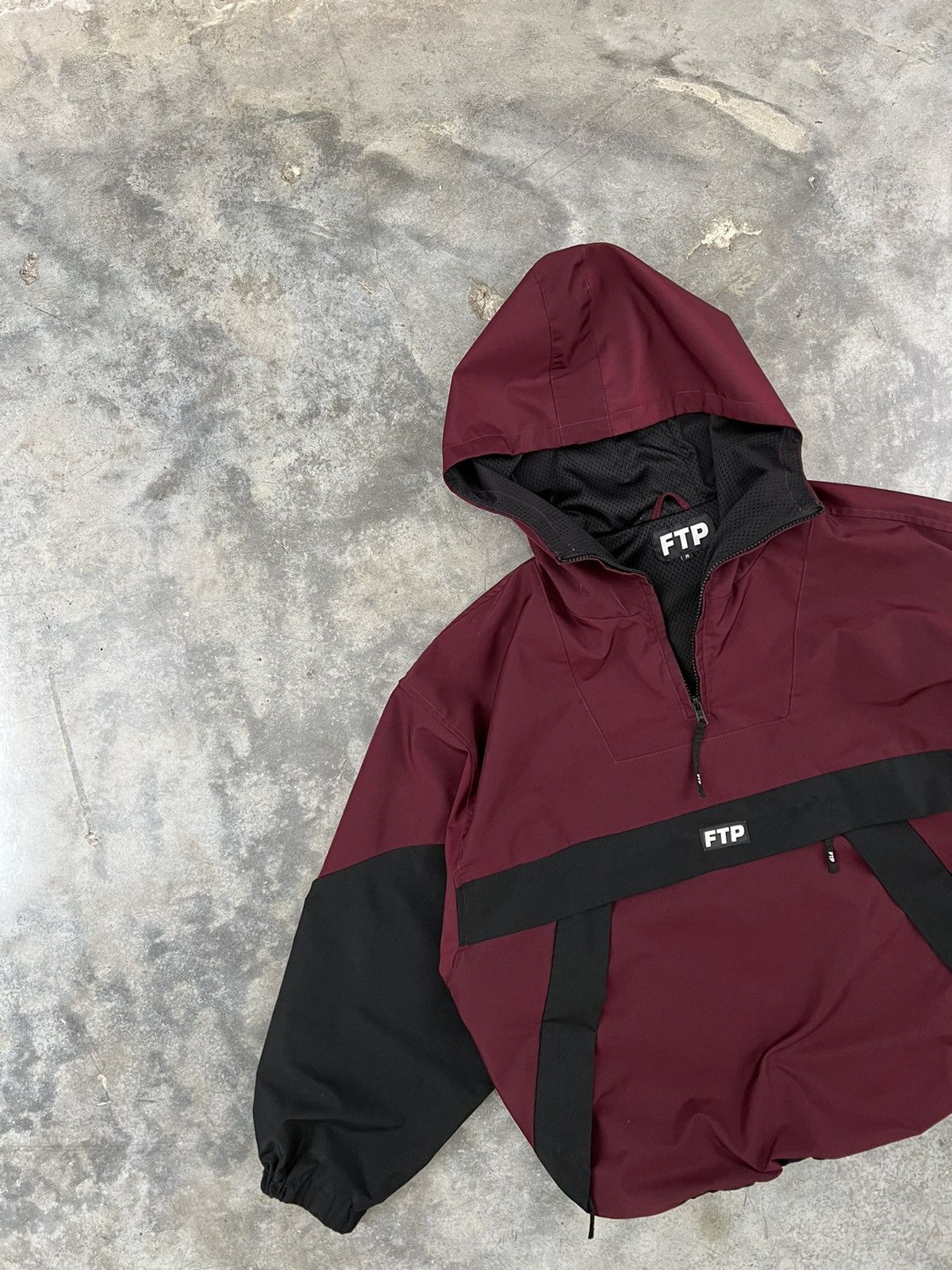 Fuck The Population Fuck The Population Two Tone Black + Burgundy Anorak Jacket Size US M / EU 48-50 / 2 - 2 Thumbnail