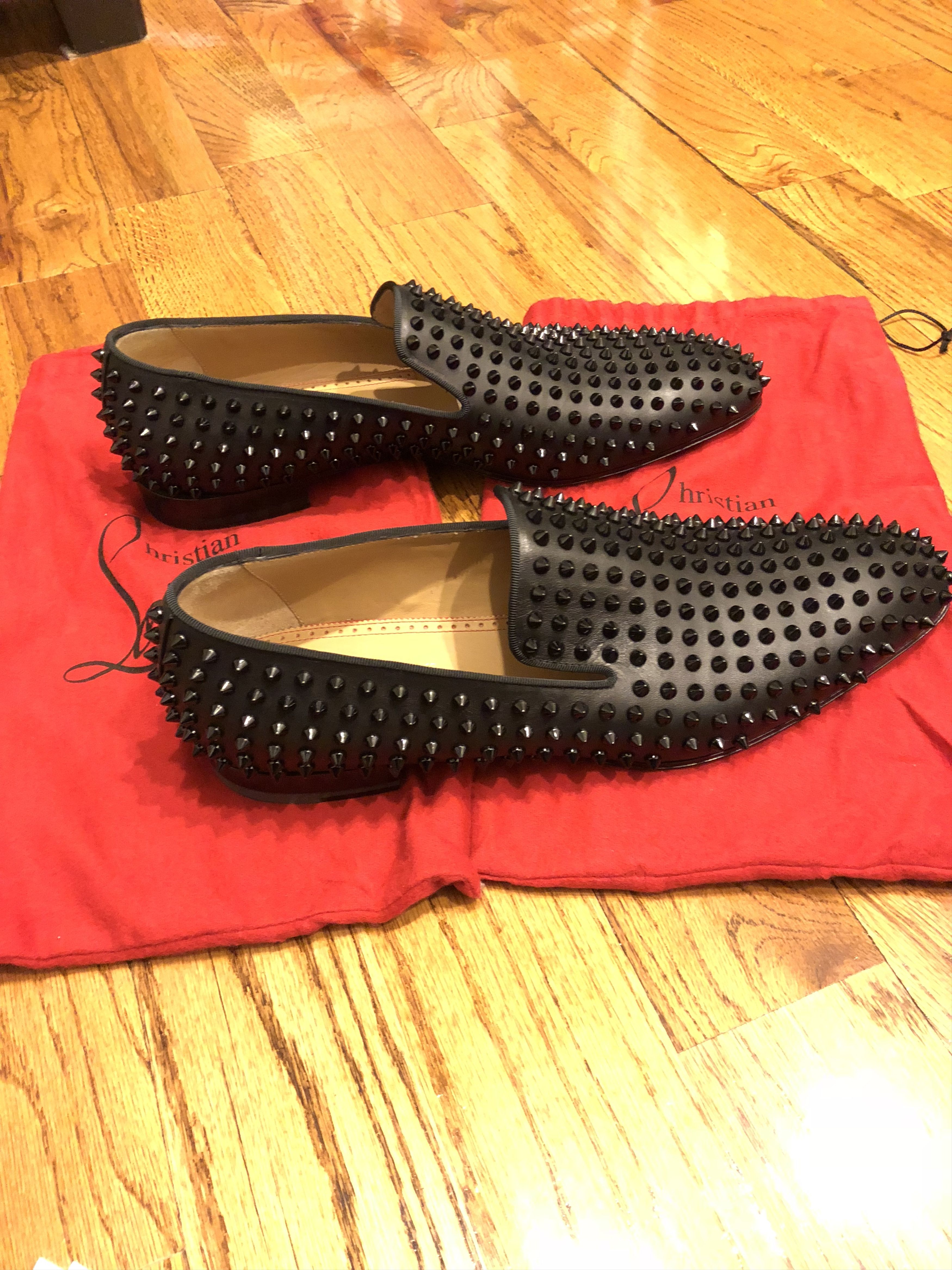 Fashion christian louboutin dandelion spikes flat