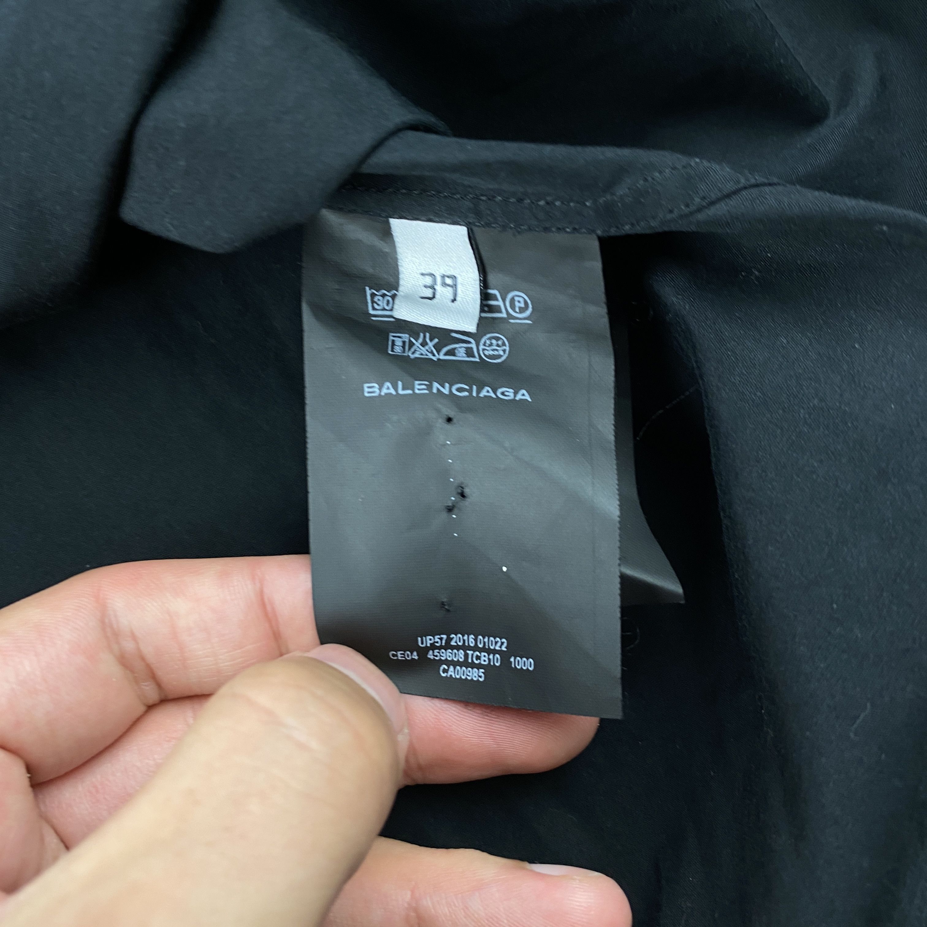 Balenciaga Balenciaga Classic Black Shirt Size US S / EU 44-46 / 1 - 5 Thumbnail