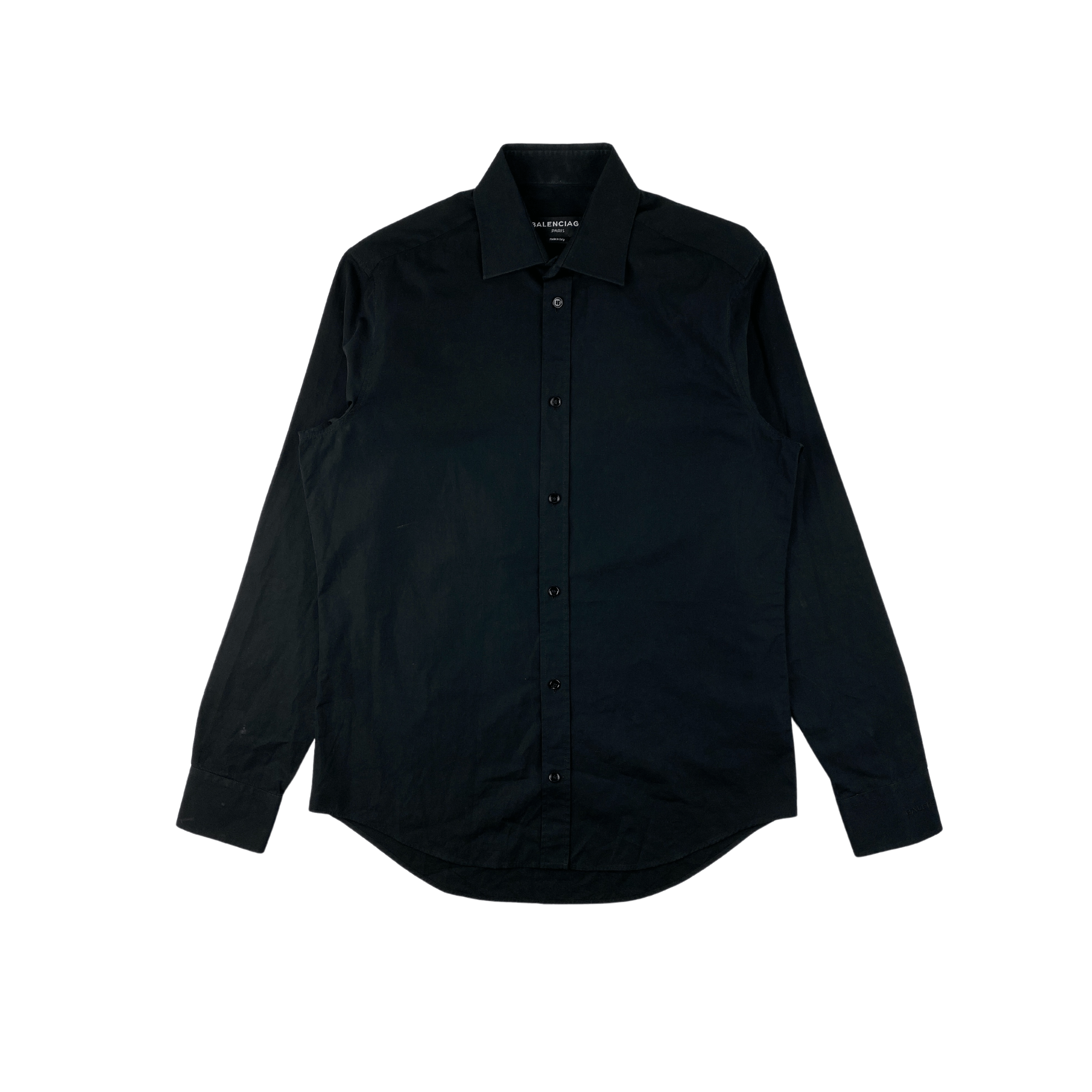 Balenciaga Balenciaga Classic Black Shirt Size US S / EU 44-46 / 1 - 2 Thumbnail